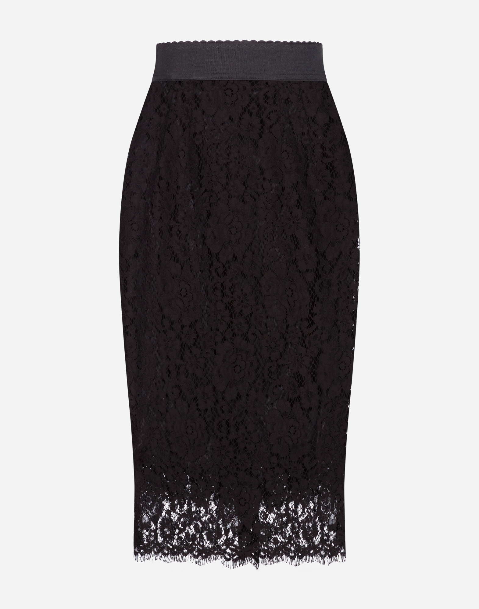 スカート DOLCE  GABBANA Women Skirts F4CQHTFUGBJN0000 Black Pleated chiffon midi circle skirt in Black for Women
