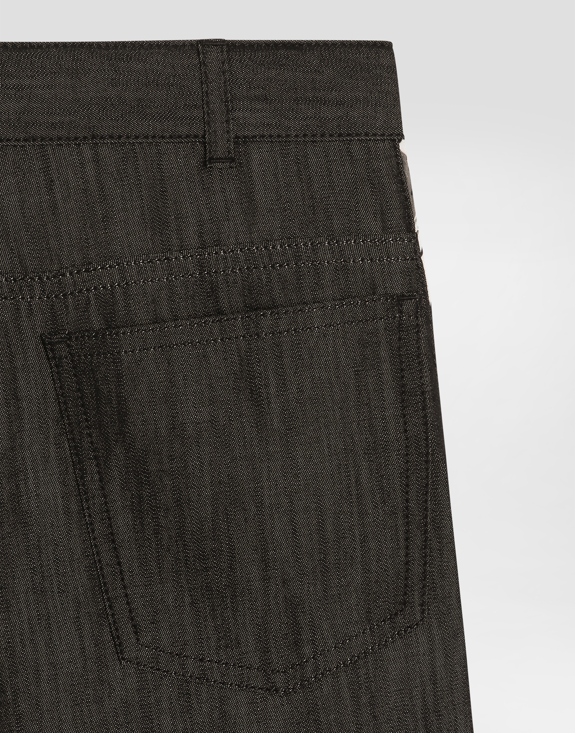 Dolce & Gabbana Majolica-print Denim Bermuda Shorts
