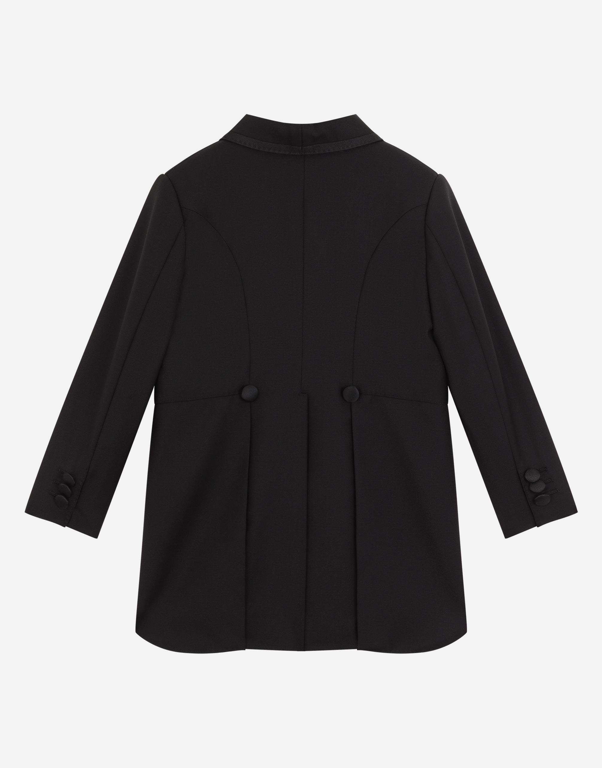 Single-breasted evening suit in stretch woolen fabric