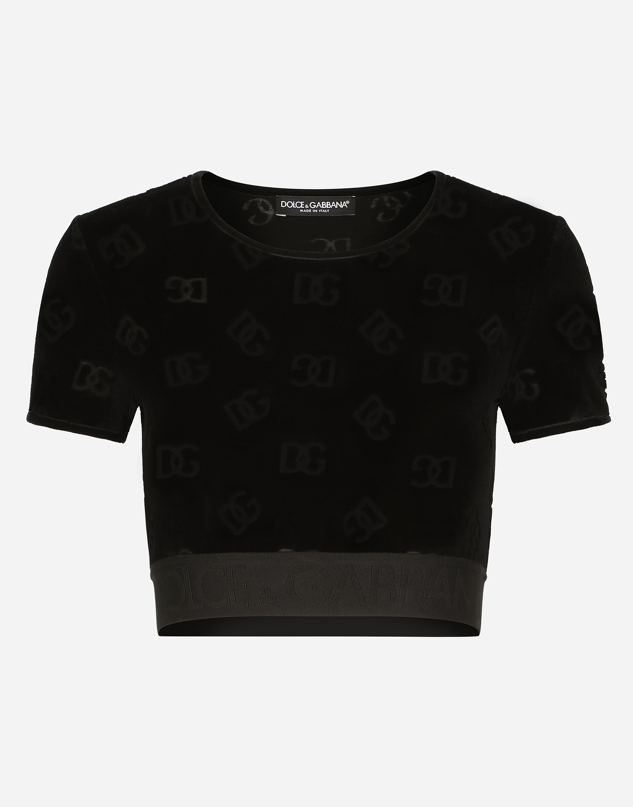 Shop Dolce & Gabbana T-shirt M/corta Giro In Black