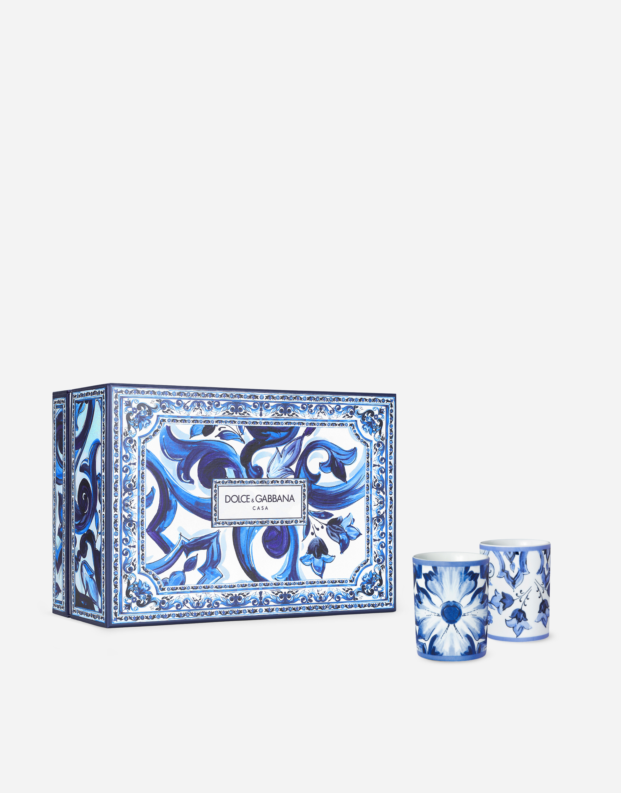 Gift Box With 2 Porcelain Glasses in Multicolor | Dolce&Gabbana® US