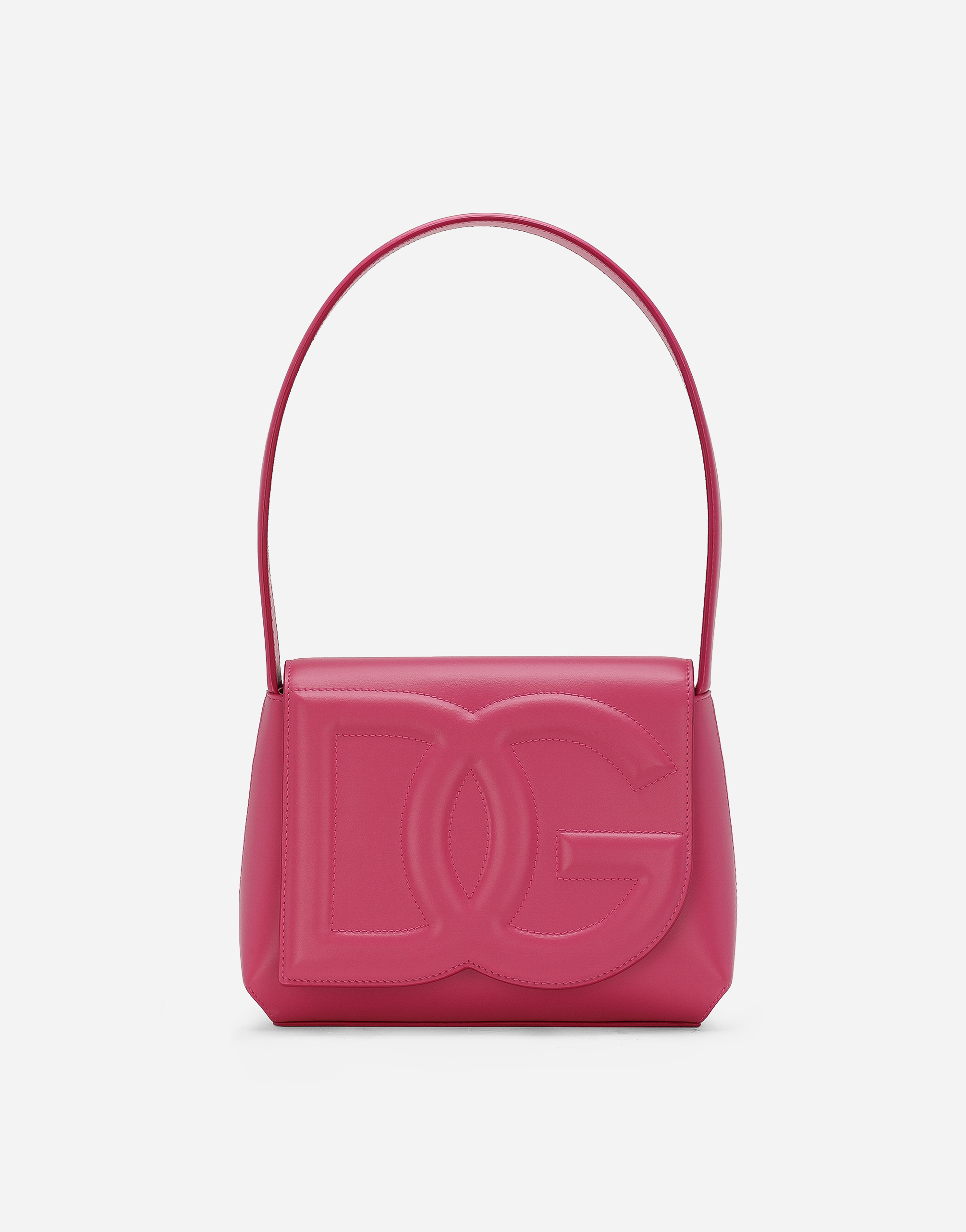 Dolce & Gabbana Female Lilac Dg Logo Bag Shoulder Bag - Woman Shoulder And Crossbody Bags Leather Onesize