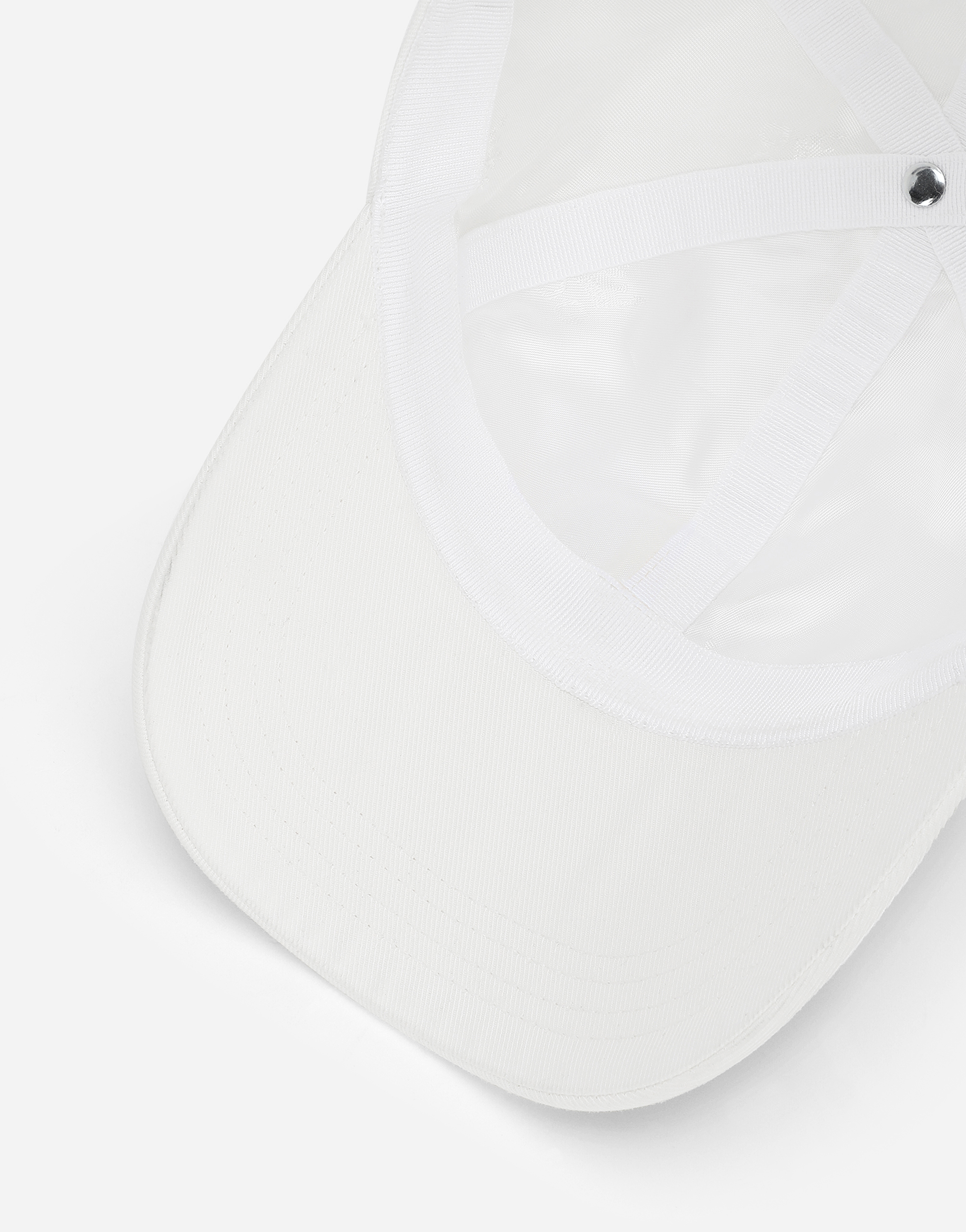 DOLCE & GABBANA GABARDINE BASEBALL CAP WITH DG LOGO