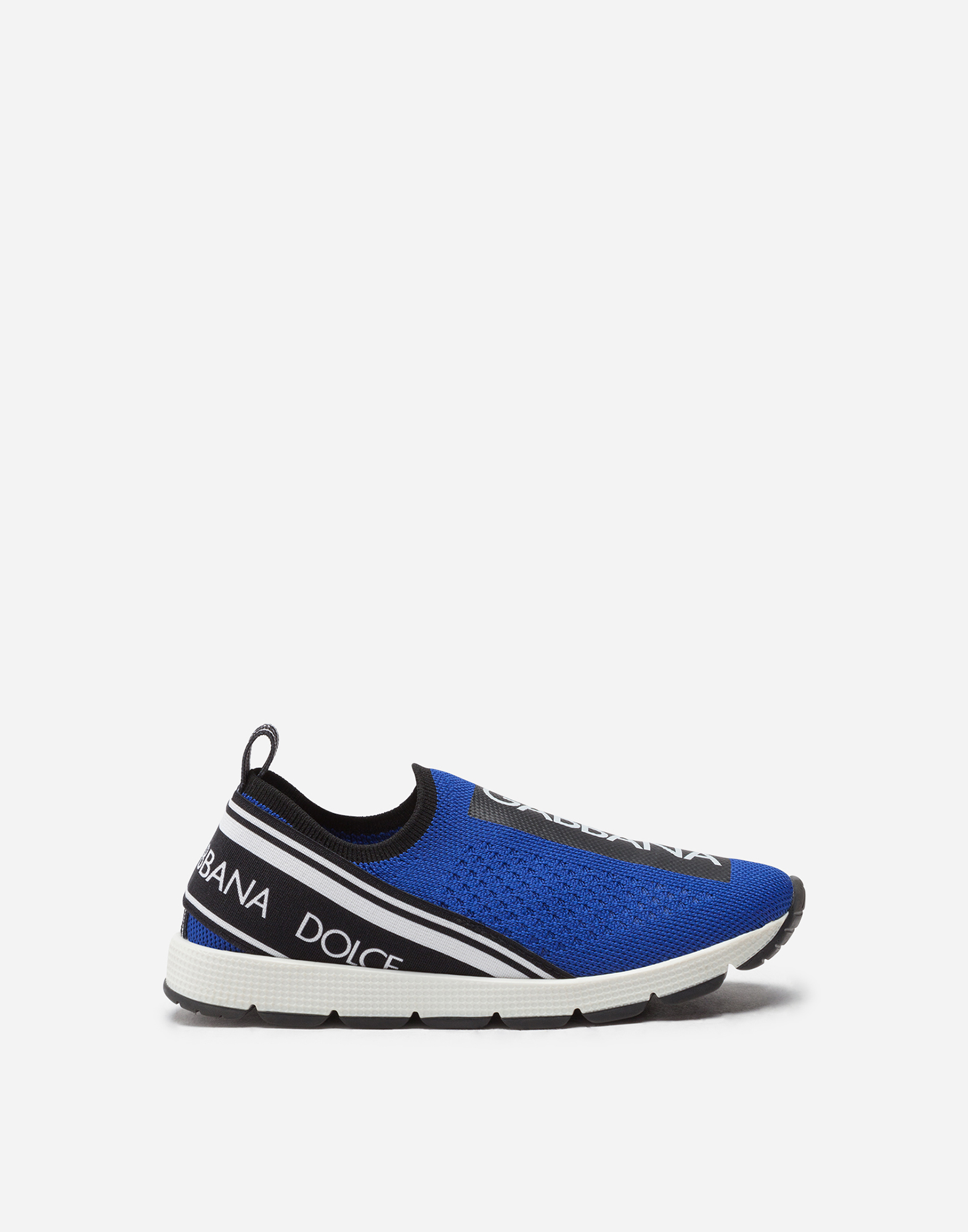 Dolce & Gabbana Sorrento Slip-on Sneakers With Logo Tape - Woman Shoes (24-38) Blue