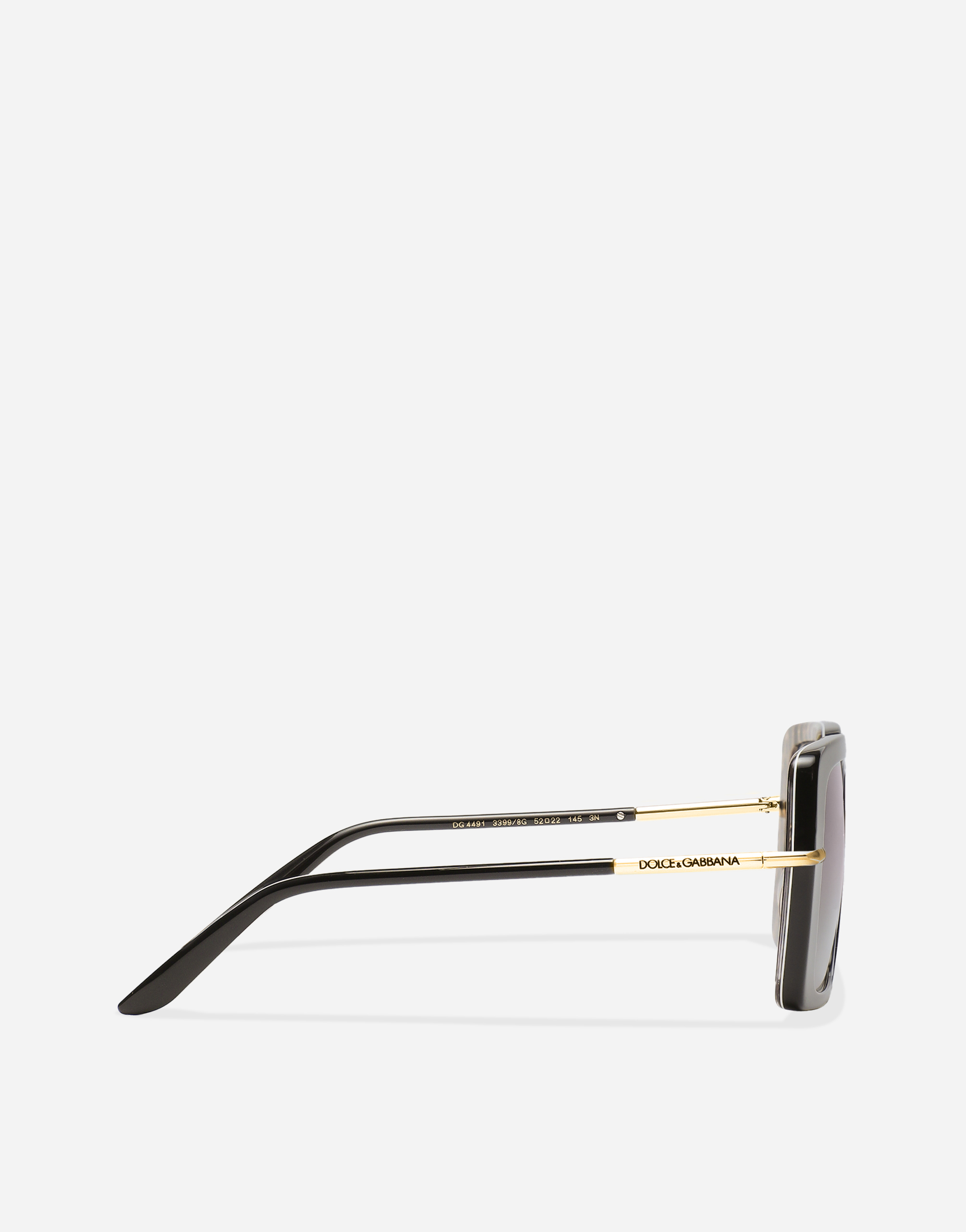 Dolce & Gabbana Dna Sunglasses In Black On Leo Print