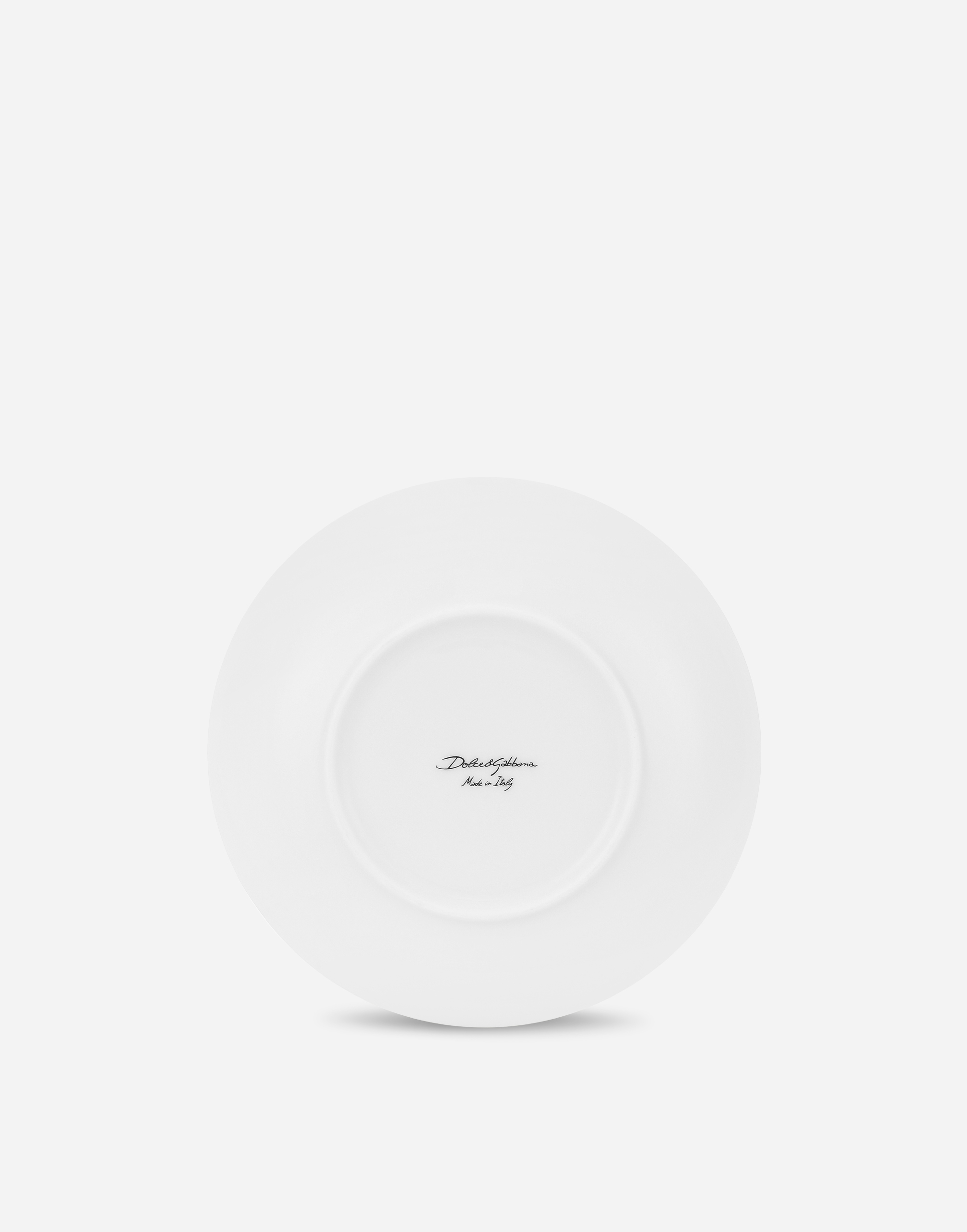 Dolce & Gabbana Set 2 Porcelain Soup Plates In Multicolor