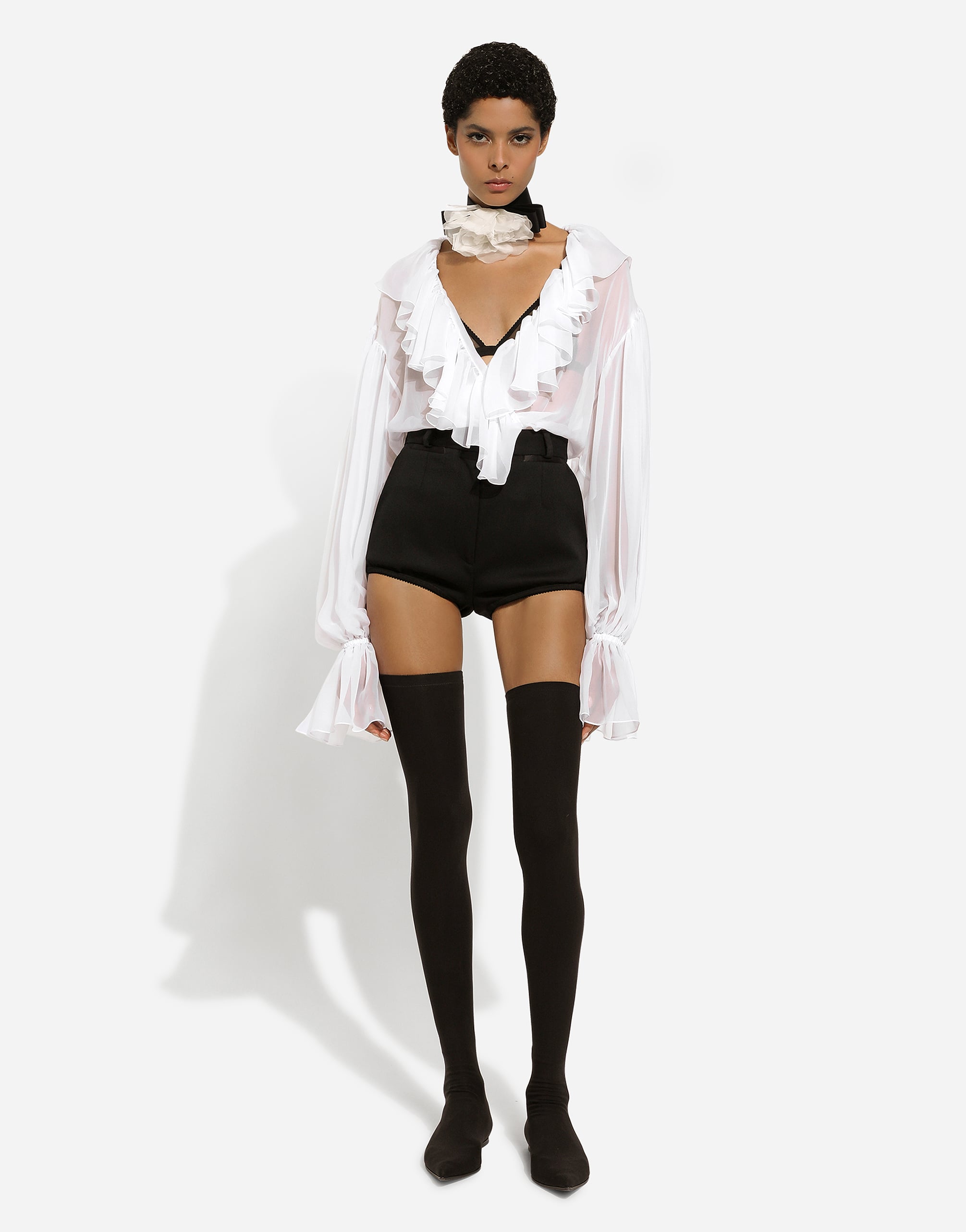  Dolce & Gabbana Dolce & Gabbana Camicia - Woman Shirts And Tops White Silk 48 