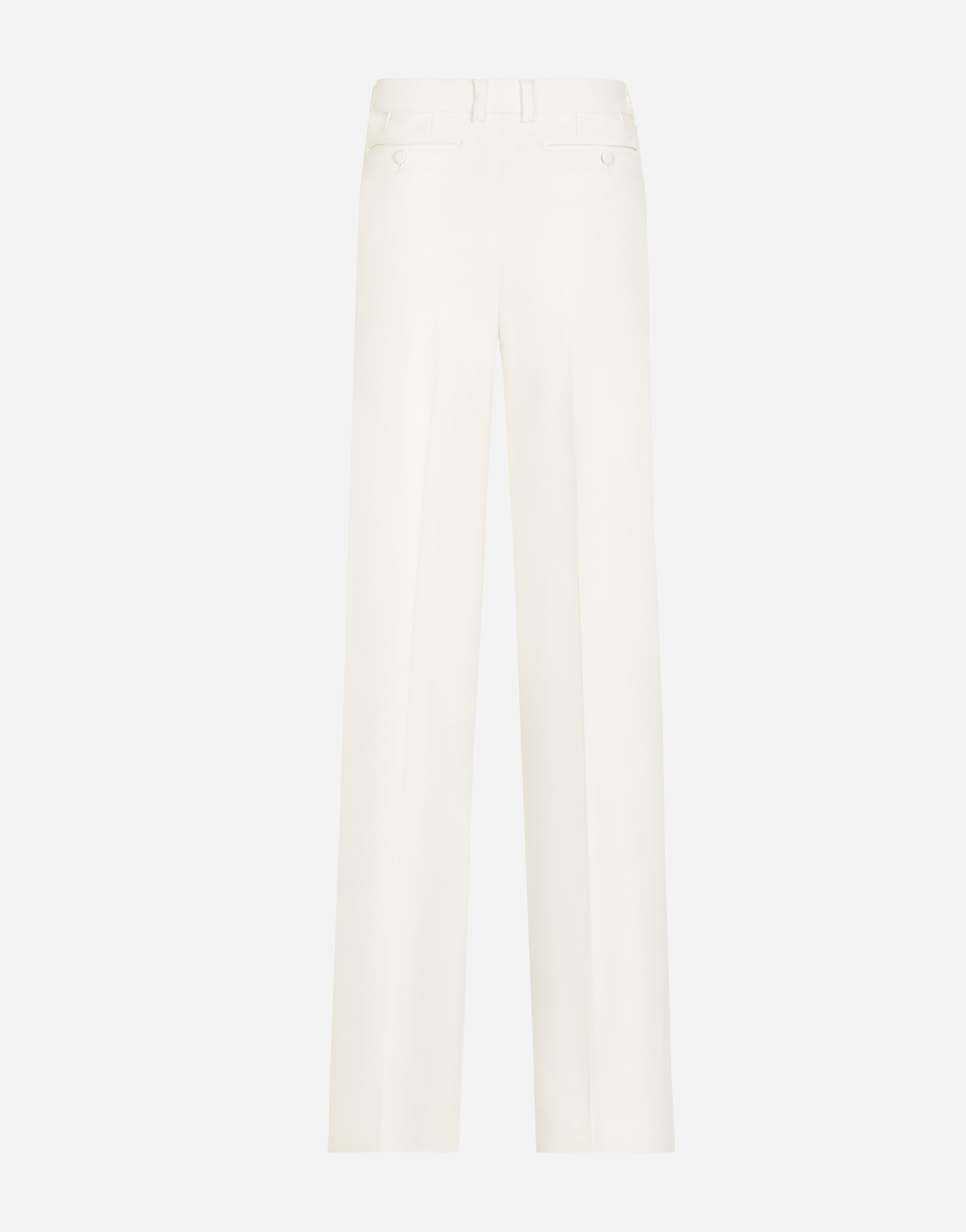 Flared double crepe pants