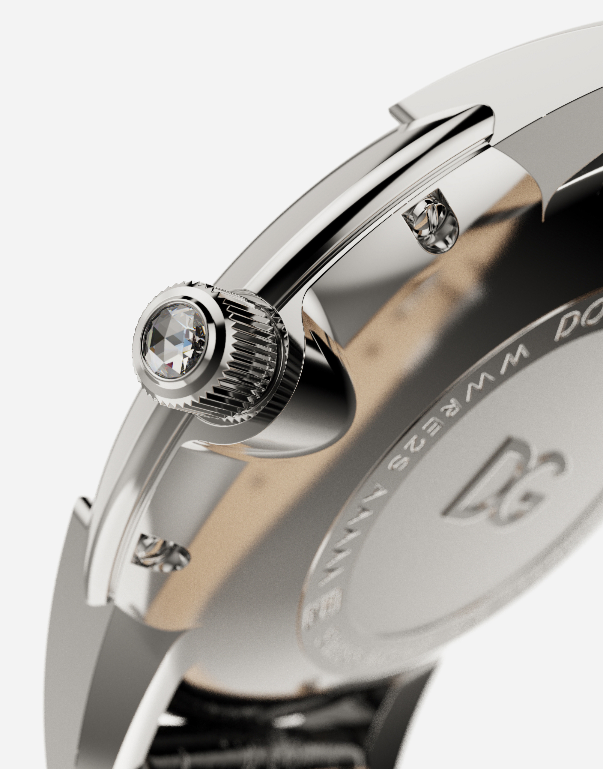 DOLCE & GABBANA DG7 BAROCCO WATCH WITH BLACK ALLIGATOR STRAP