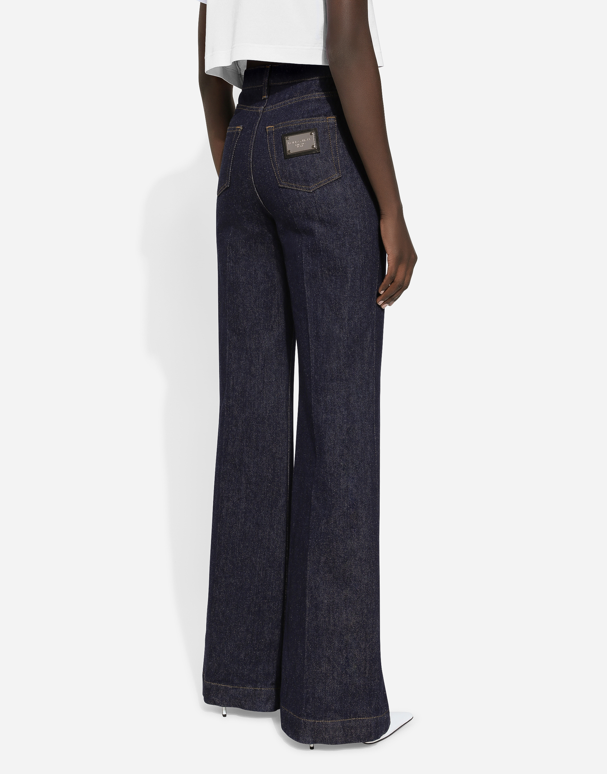 DOLCE & GABBANA FLARED DENIM JEANS 