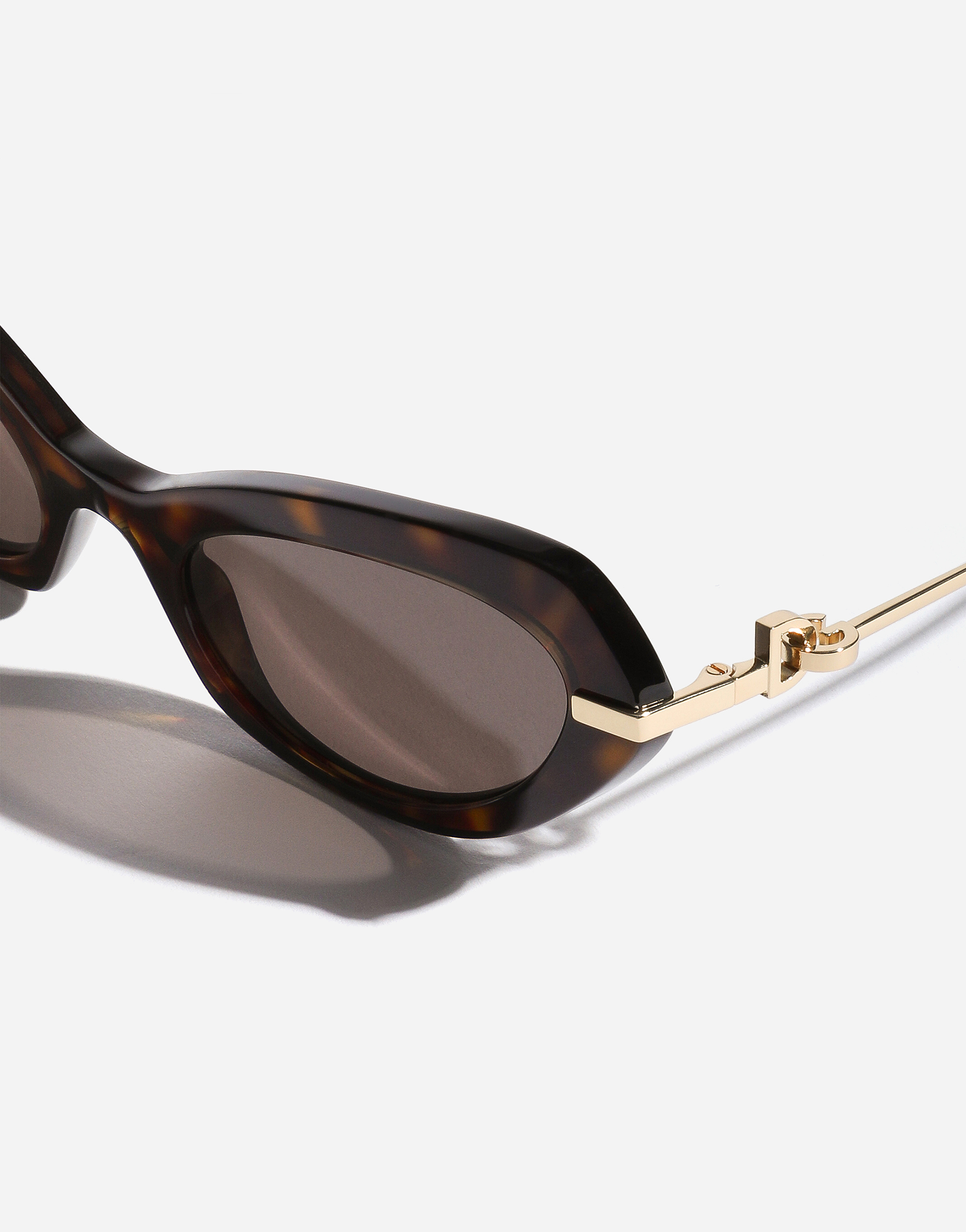 Shop Dolce & Gabbana Dg Flip Sunglasses In Havana