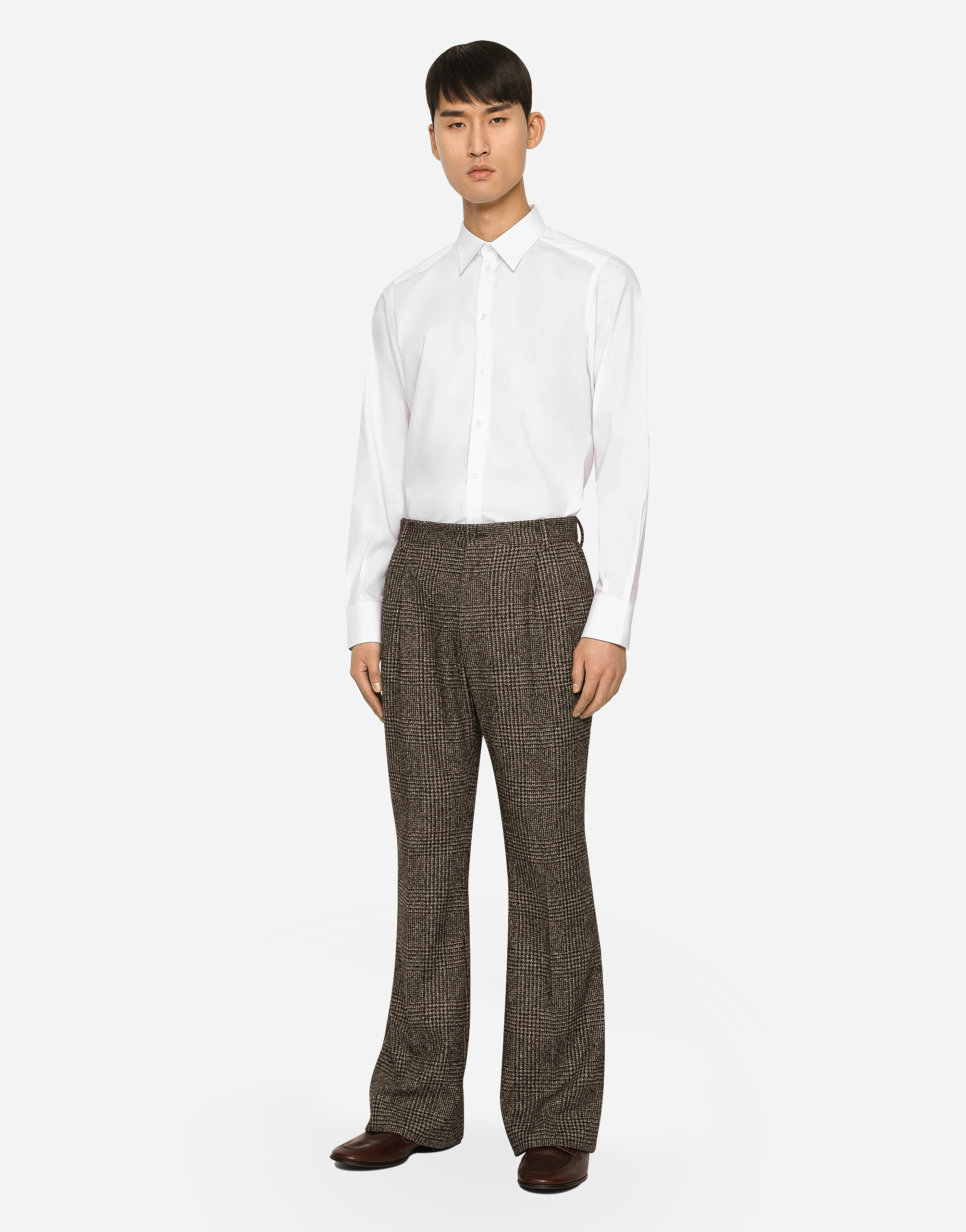DOLCE & GABBANA COTTON MARTINI-FIT SHIRT