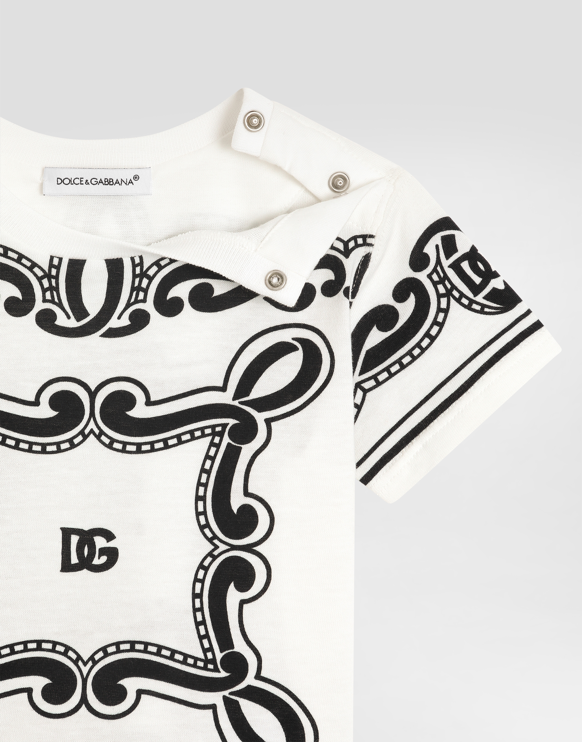 Jersey T-shirt with bandanna print