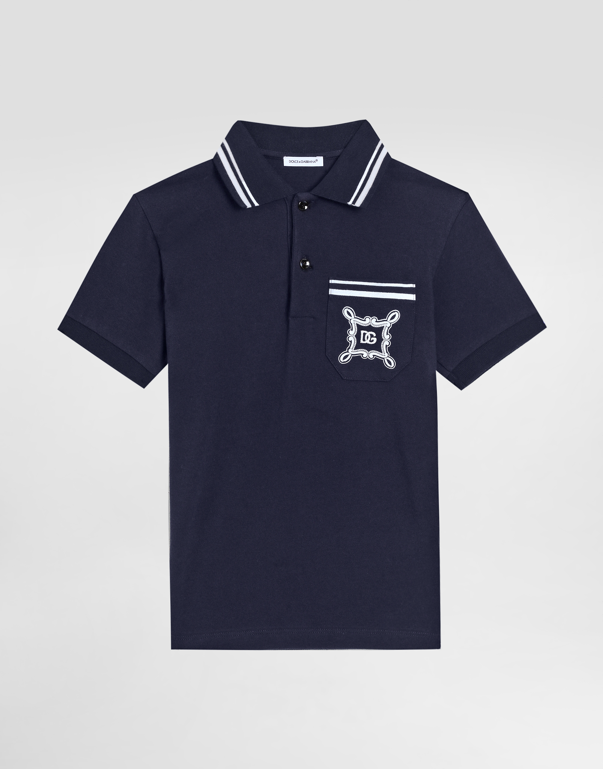 Piqué polo-shirt with DG logo