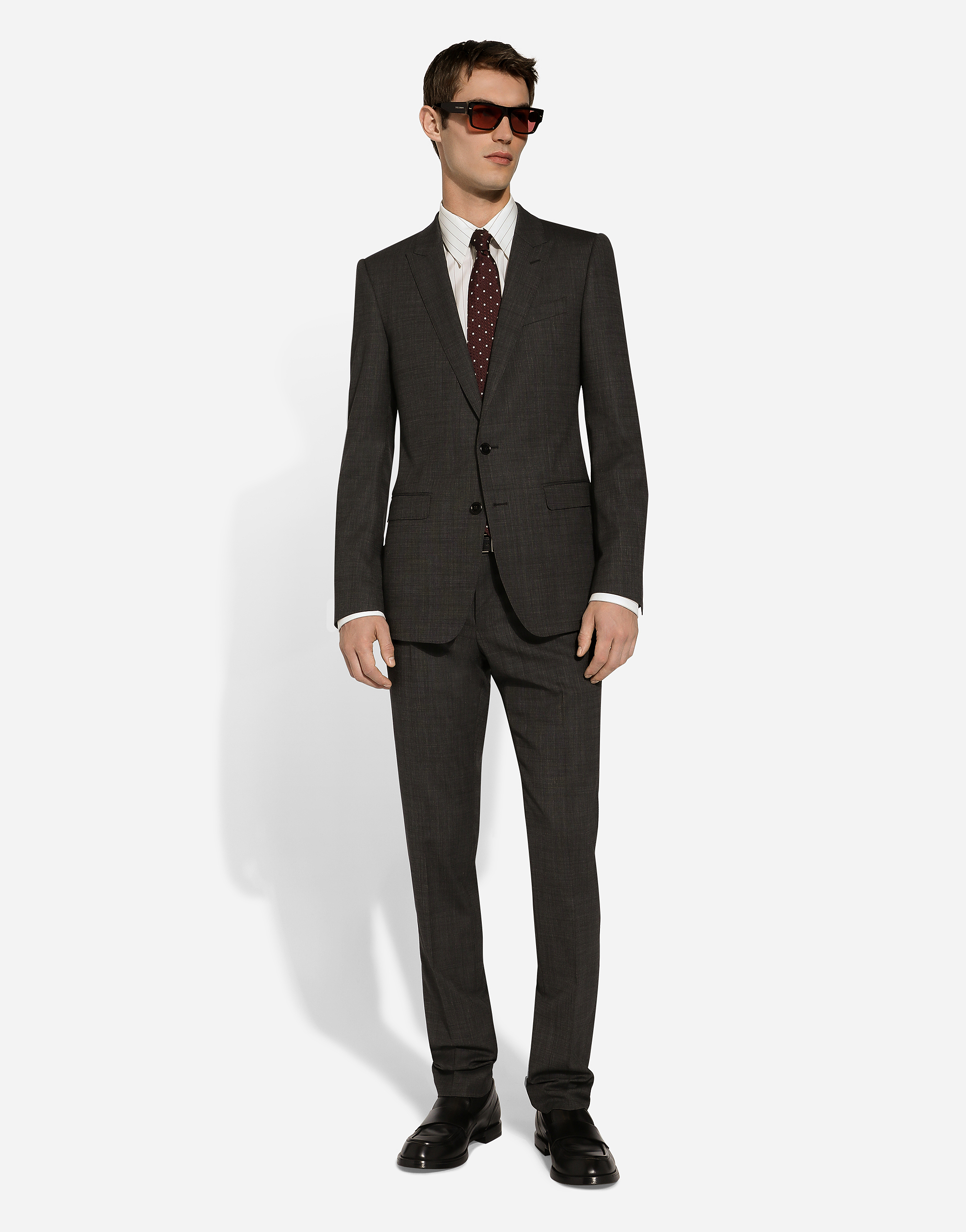 Dolce & Gabbana Striped Poplin Martini-fit Shirt In Multicolor