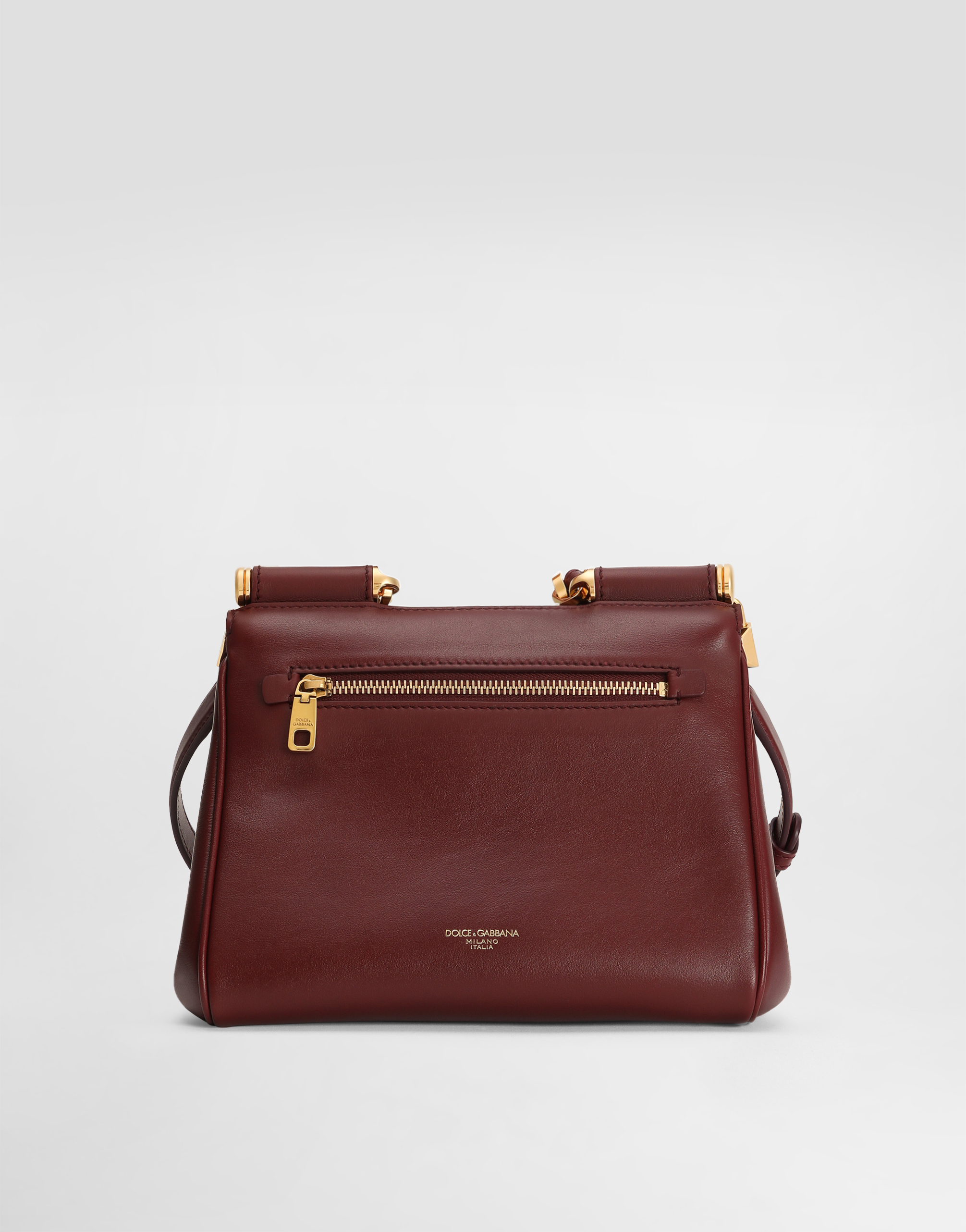 Dolce & Gabbana Medium Sicily Padlock-embellished Leather Handbag