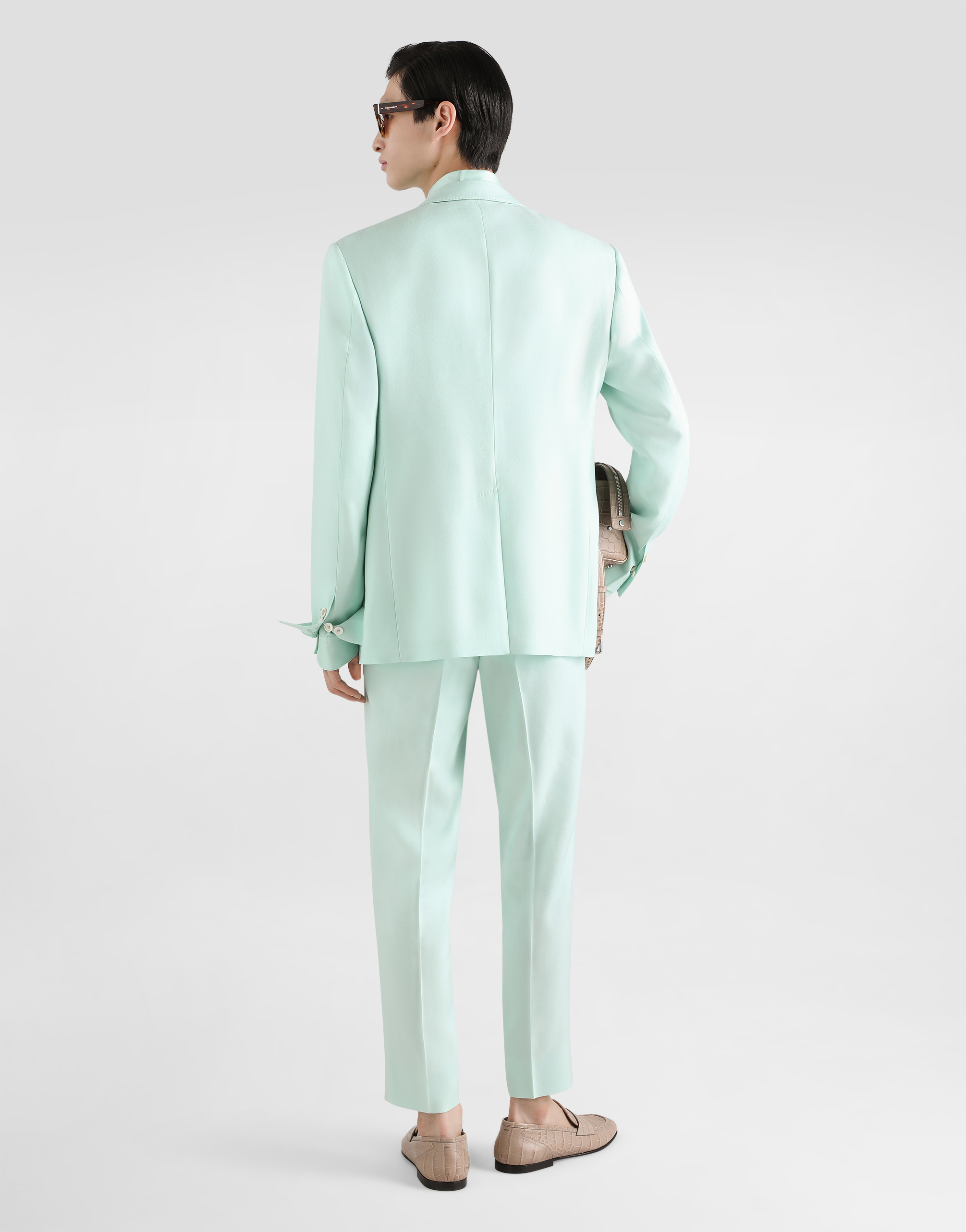  Dolce & Gabbana Hemd Aus Seidentwill - Mann Hemden Azure 37 