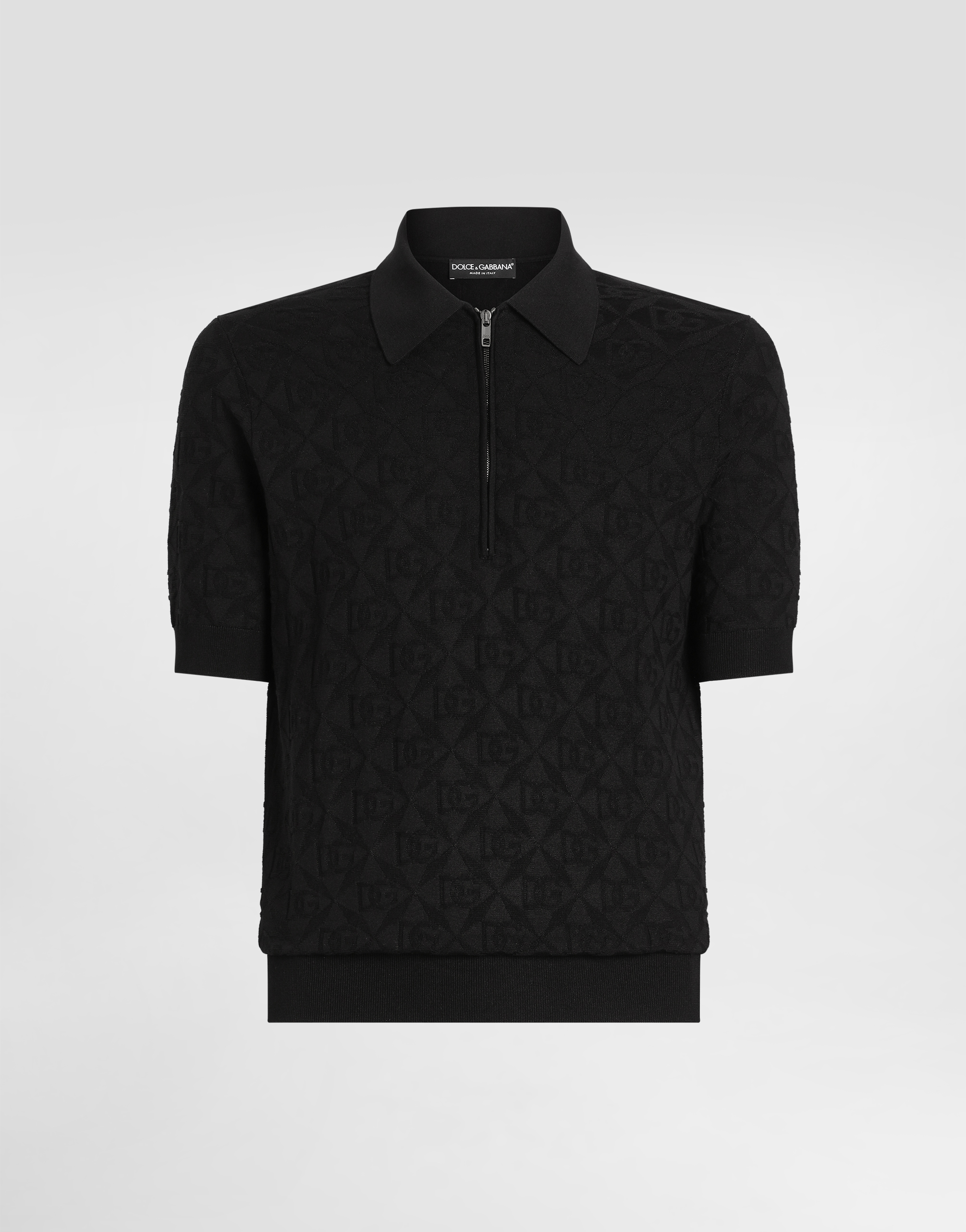Ribbed Polo Shirt - Black - Ladies | H&M US