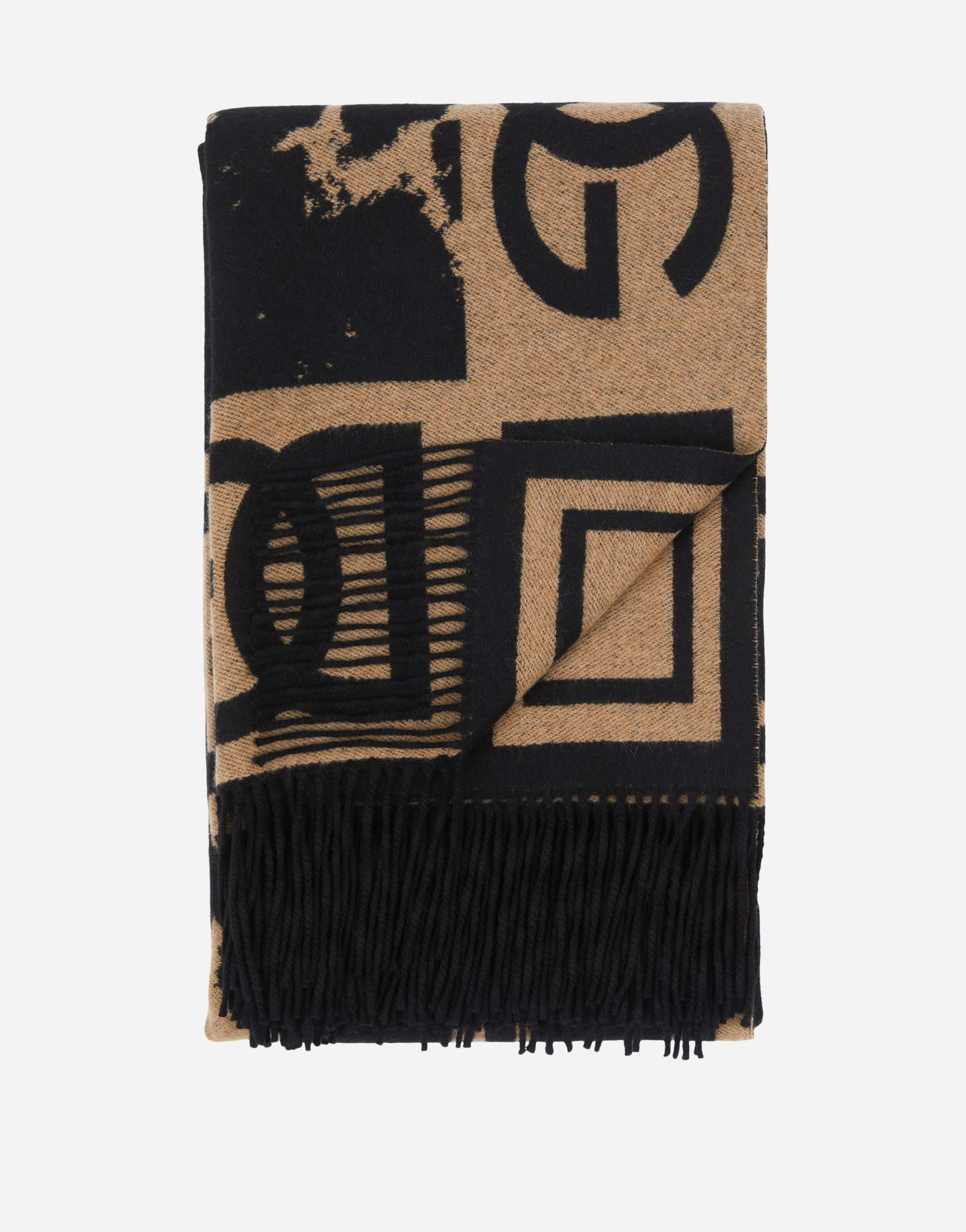 Shop Dolce & Gabbana Cashmere Jacquard Blanket In Multicolor