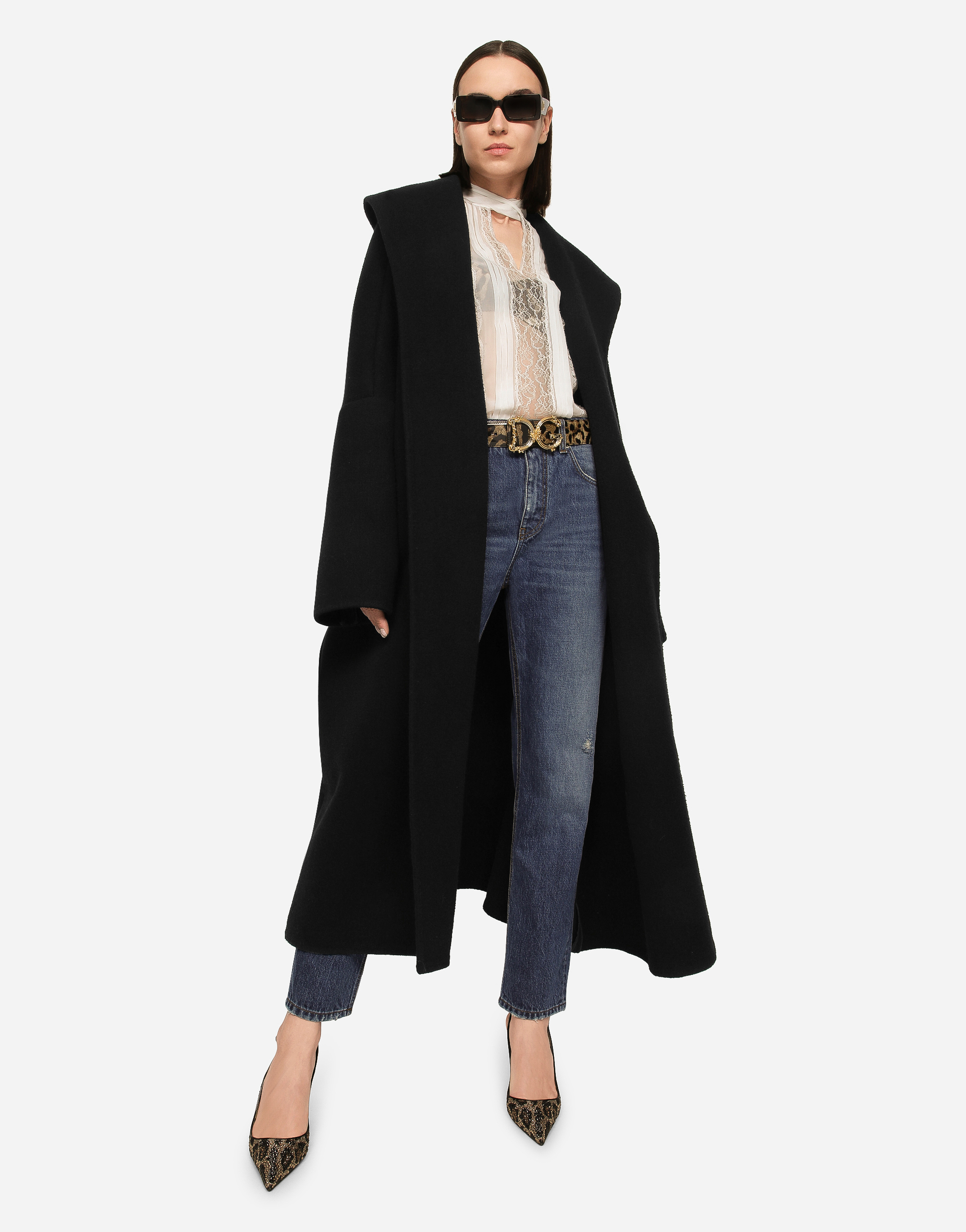 DOLCE & GABBANA BOYFRIEND JEANS IN MEDIUM BLUE DENIM