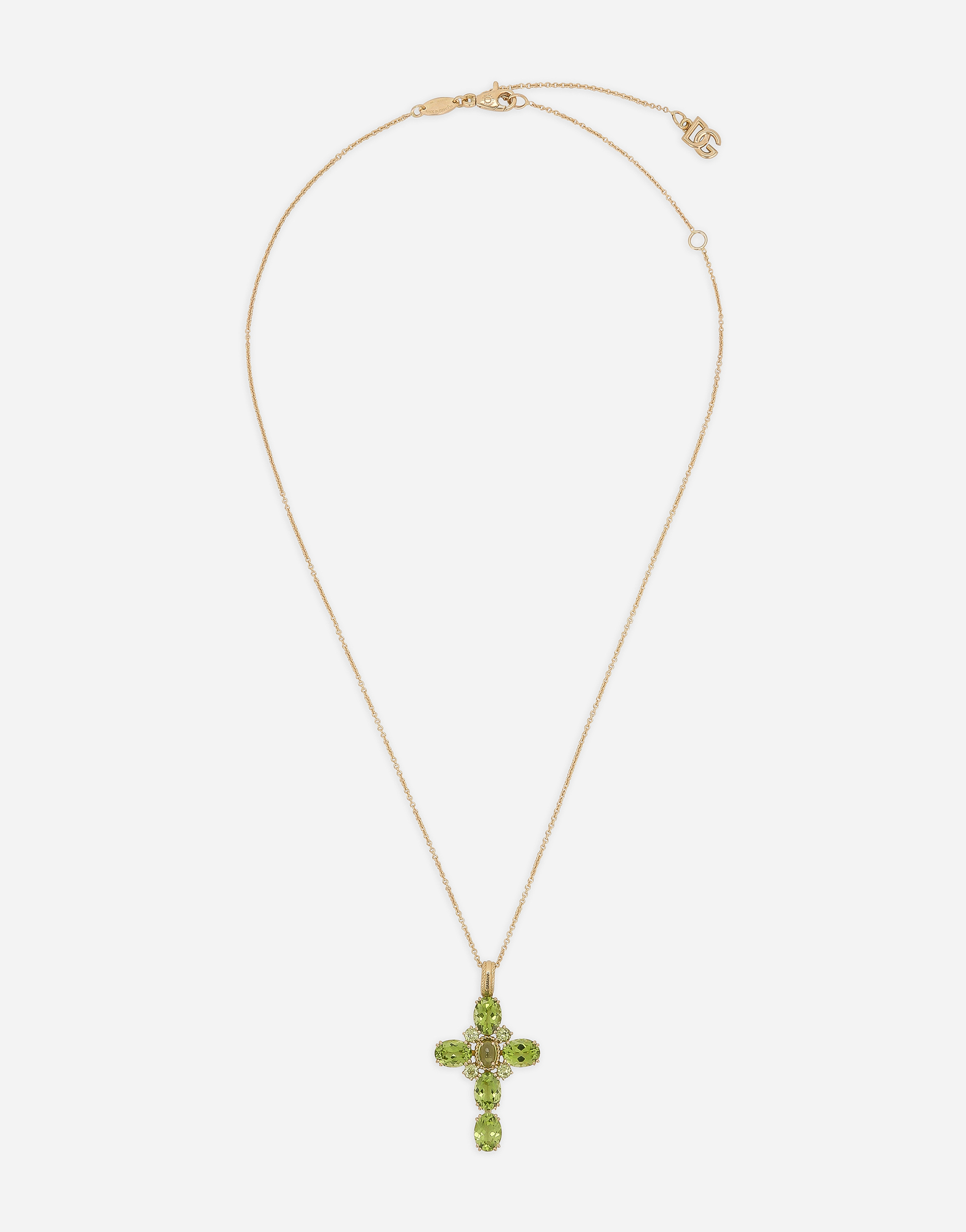 Dolce & Gabbana Anna Pendant An Yellow Gold 18kt And Peridots In ゴールド