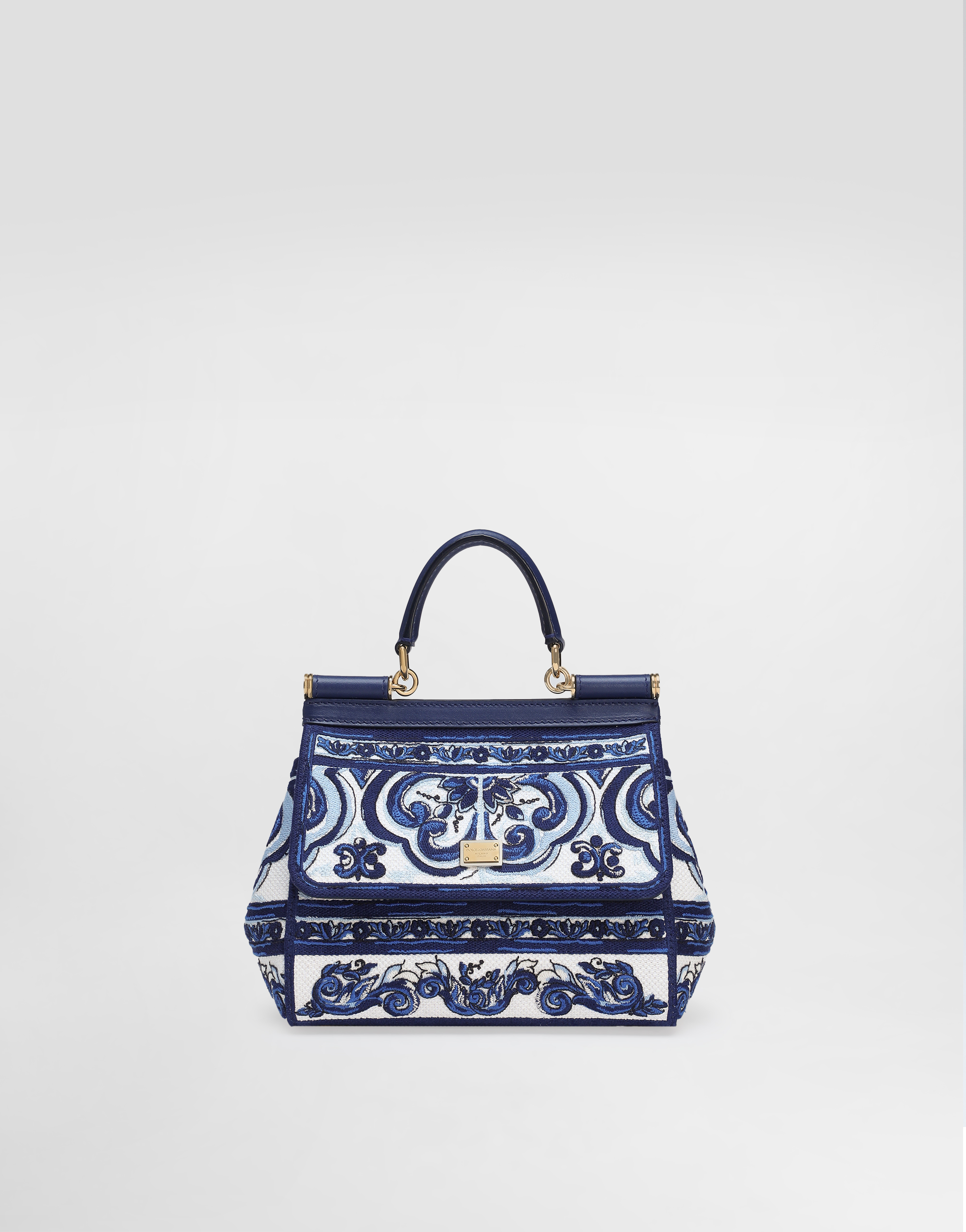 DG EXCLUSIVE Dolce & Gabbana Medium Sicily Handbag With Majolica Embroidery - Woman Handbags Multicolor Onesize