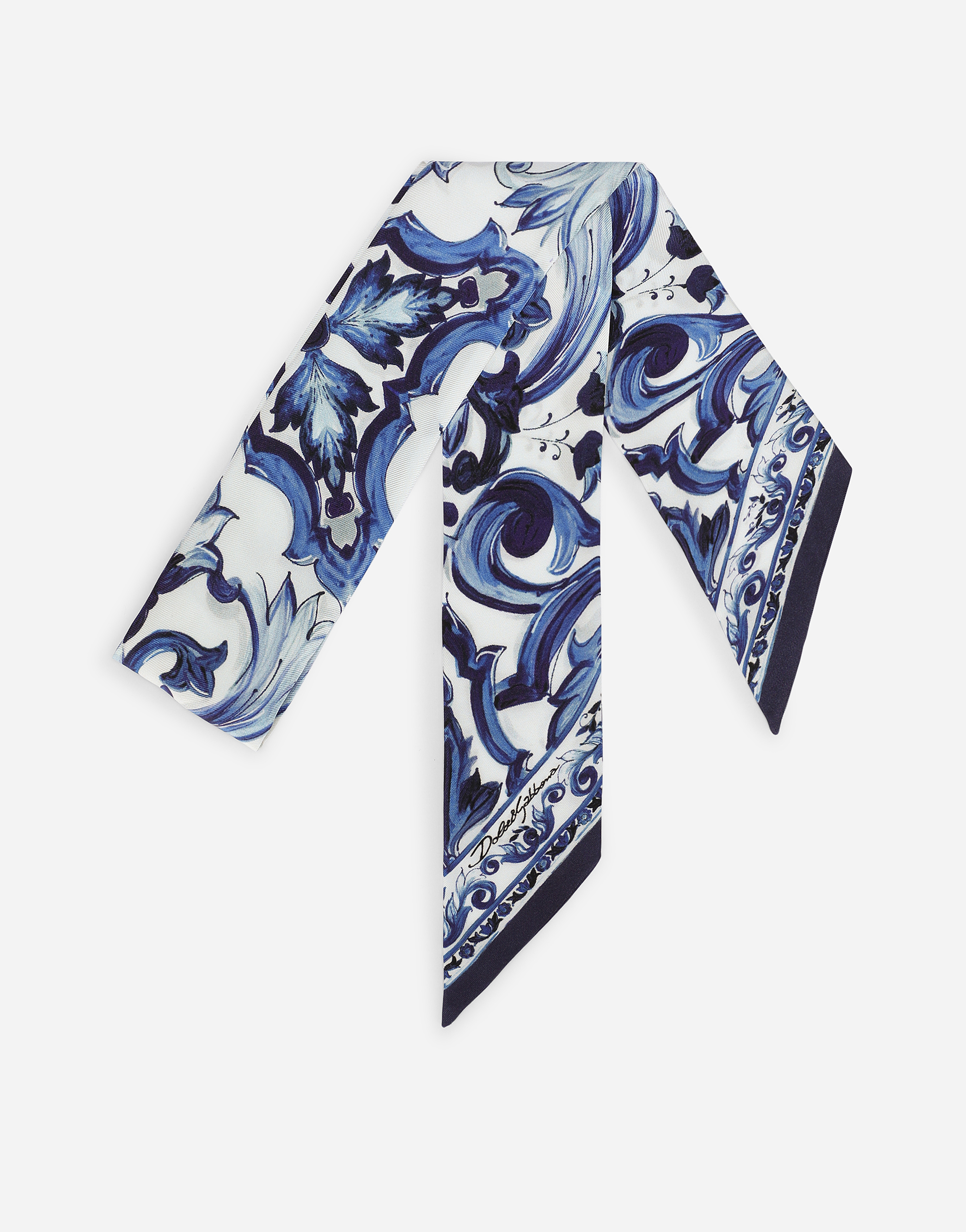 スカーフ Dolce & Gabbana FW25 TWILL BANDEAU (FS215A GDC7BHD5PC) FS215AGDAOY_HA3OO_0.jpg