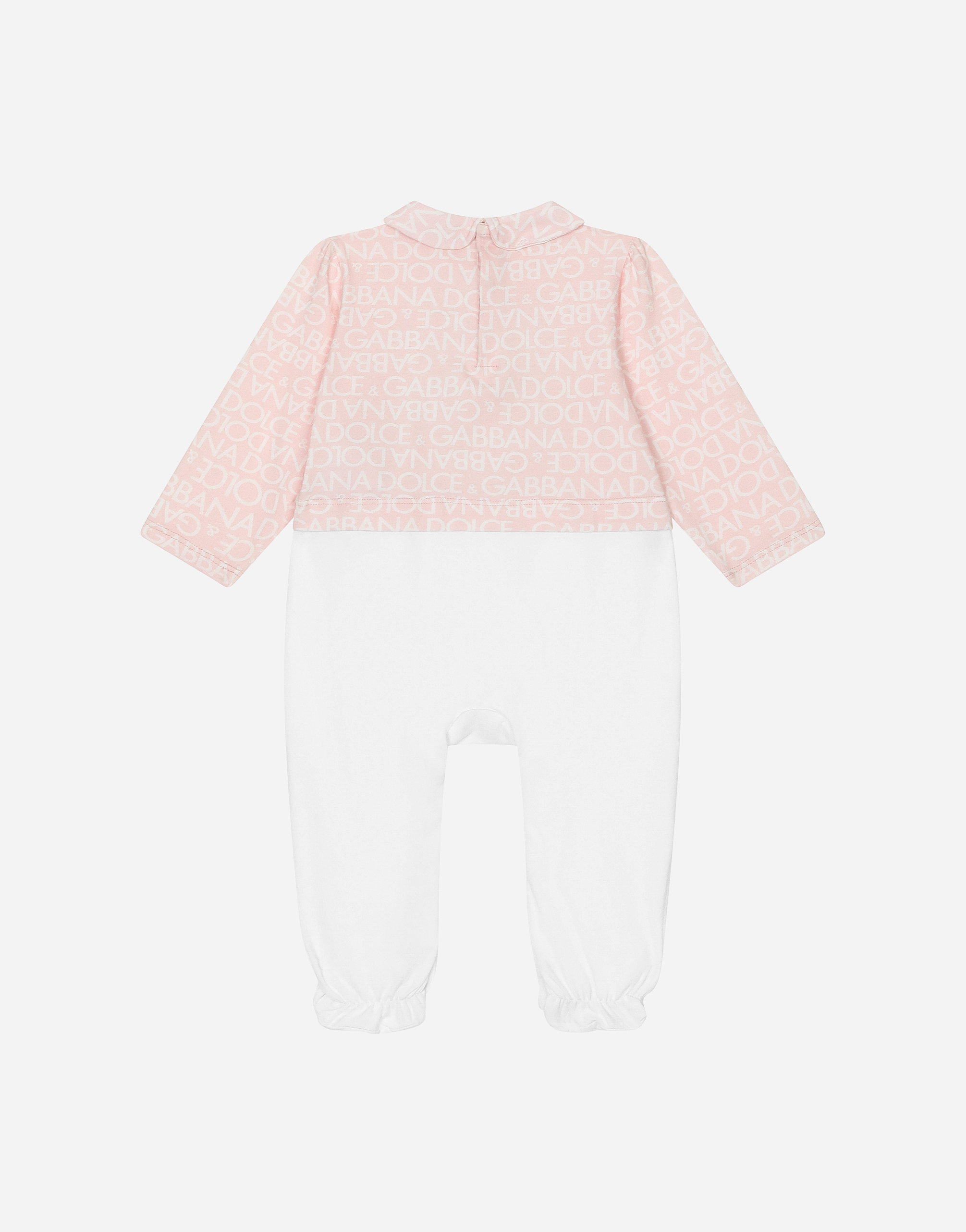 DOLCE & GABBANA 3-PIECE GIFT SET IN JERSEY WITH ALL-OVER LOGO PRINT