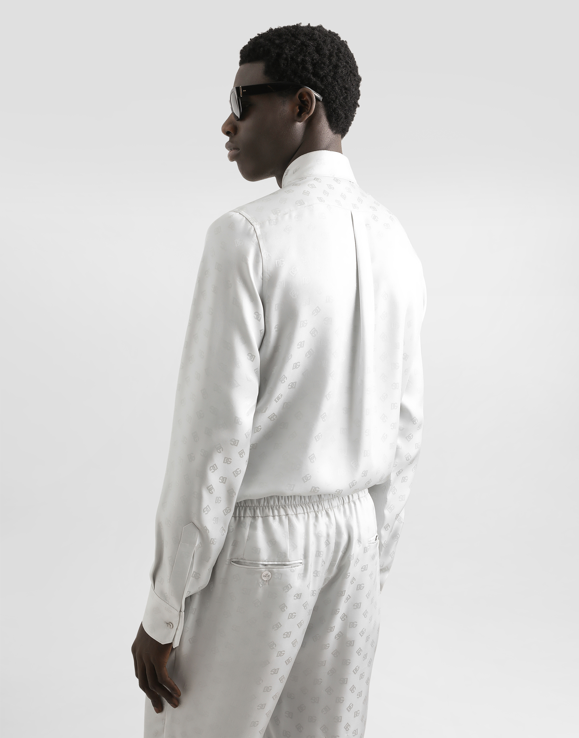 DG logo martini shirt jacquard