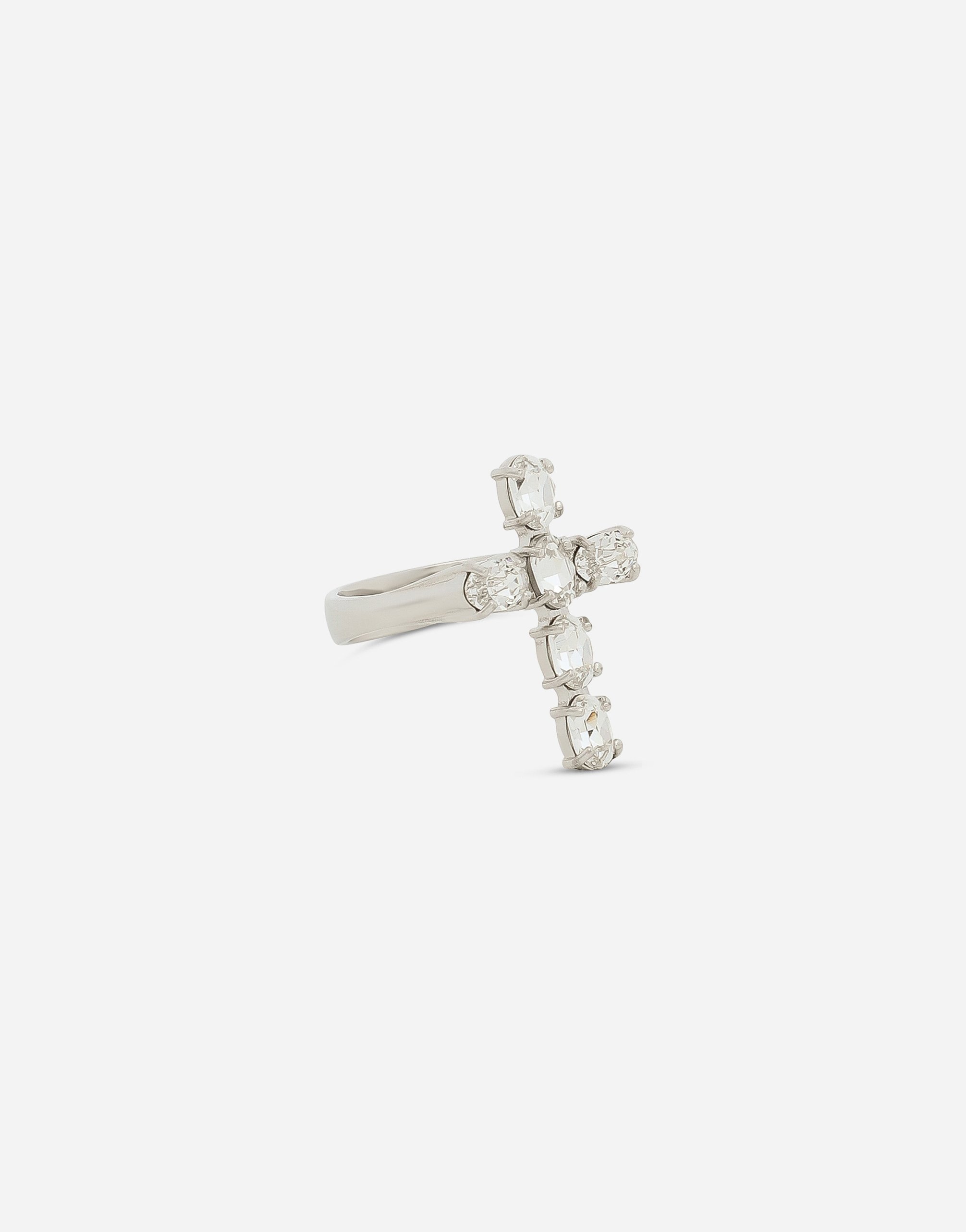 Dolce & Gabbana Dna Crystal Cross Ring In クリスタル