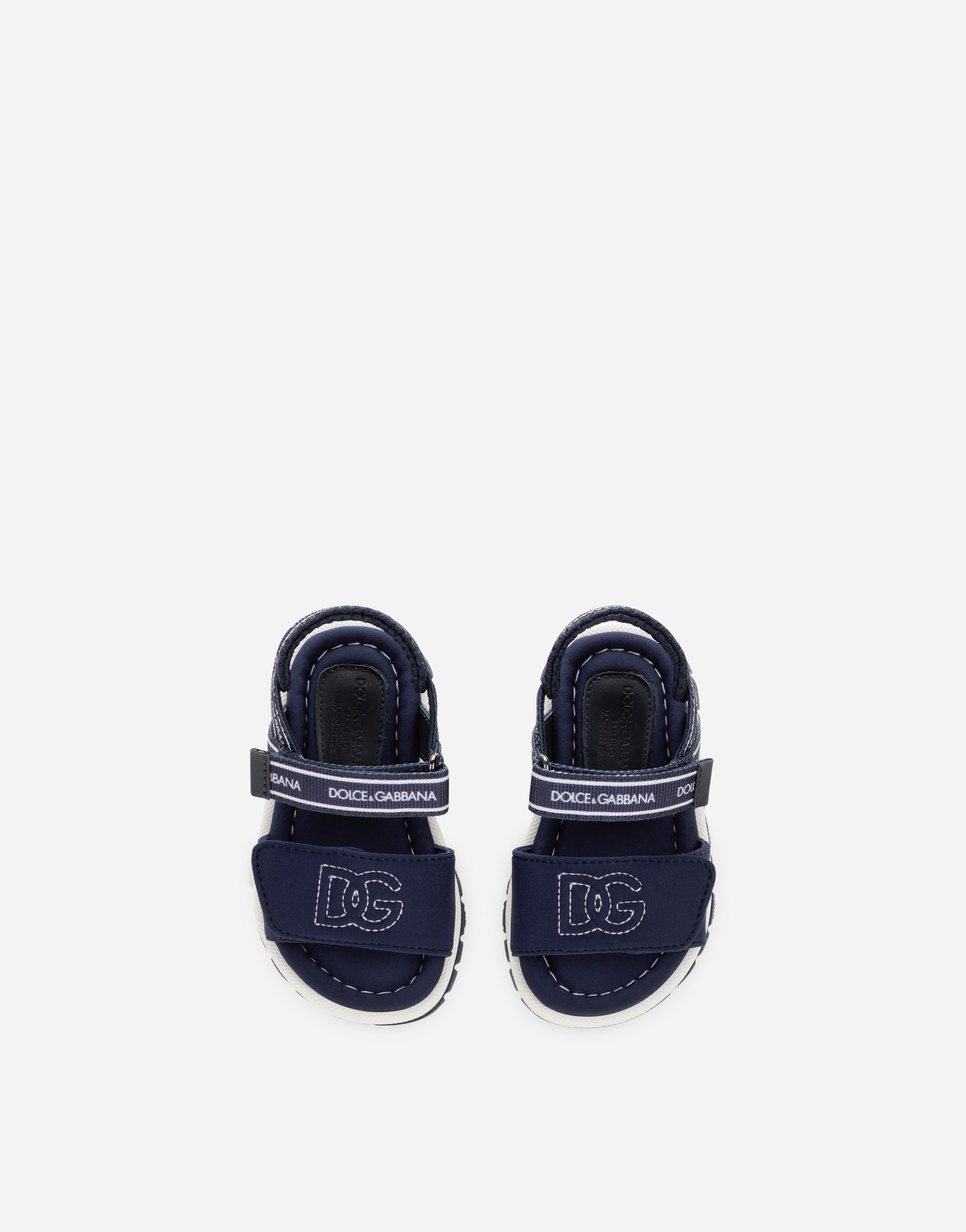 Technical fabric sandals with DG logo