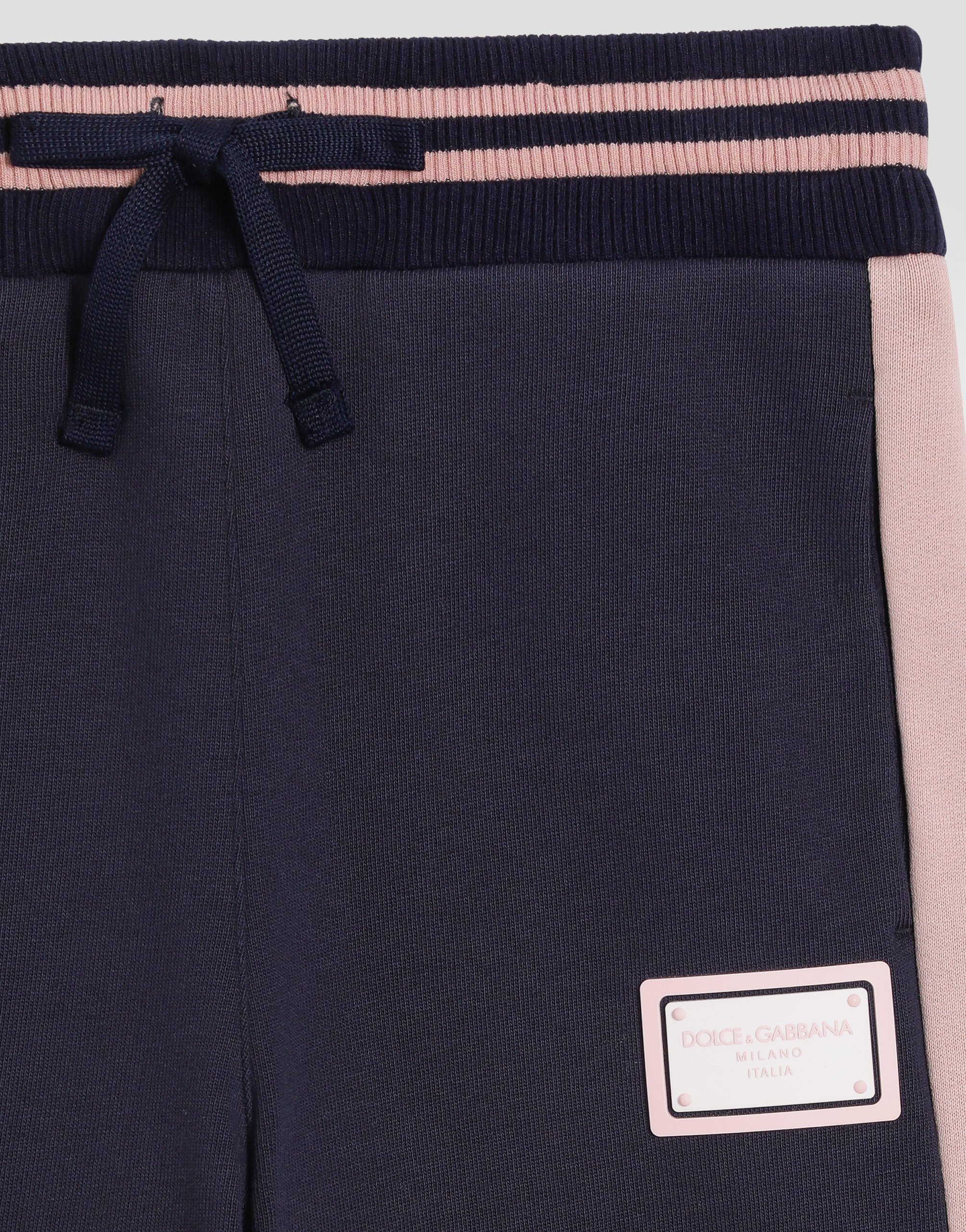Fleece palazzo pants with logo