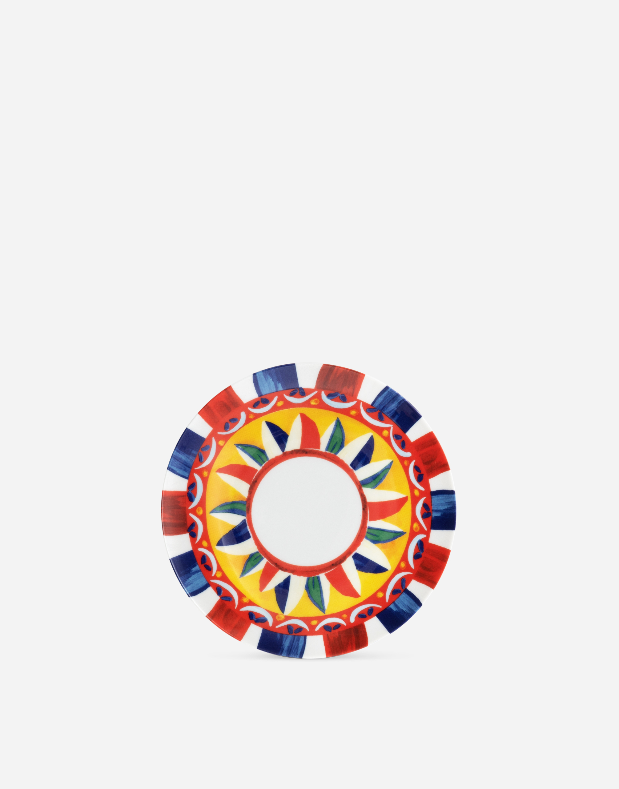 Dolce & Gabbana Set 2 Porcelain Bread Plates Multicolor Unisex Onesize In Multicolor