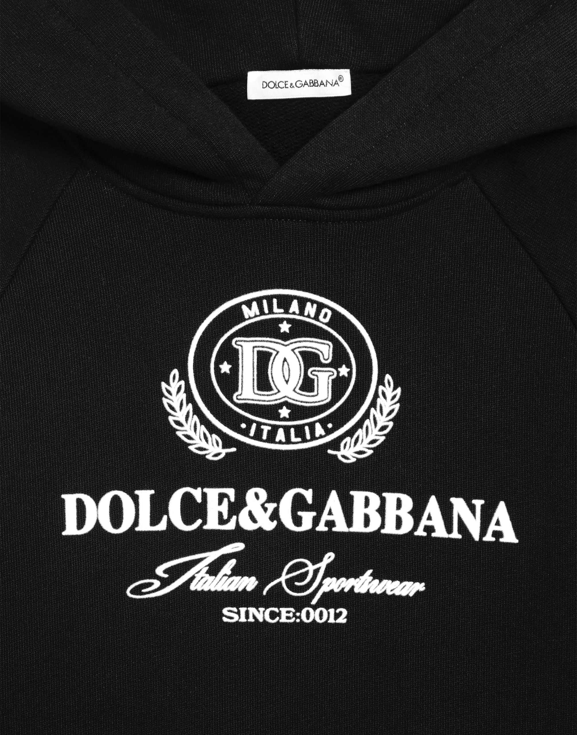 Jersey hoodie with DG print