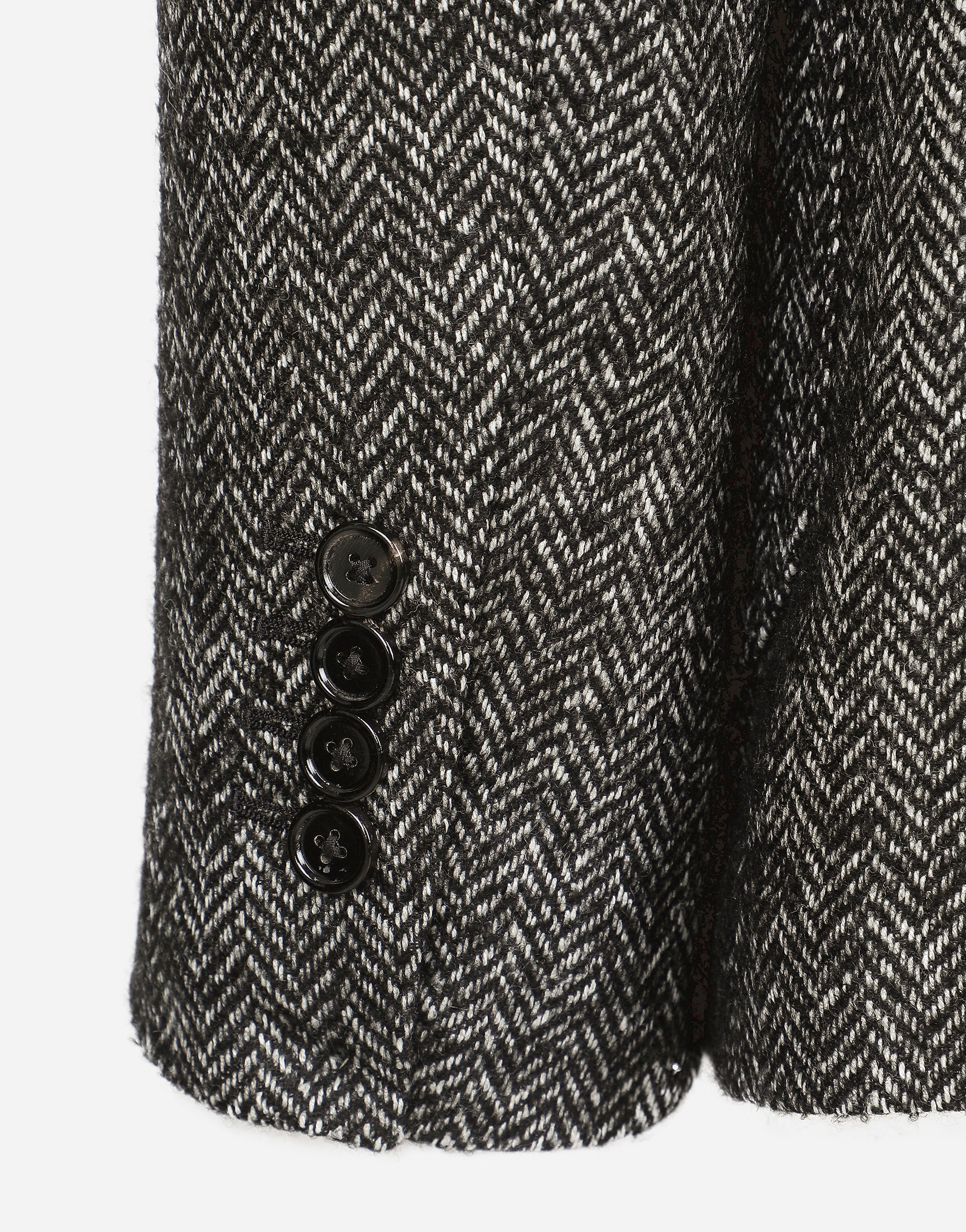 Dolce & Gabbana Single-breasted Wool Portofino-fit Jacket In Multicolor
