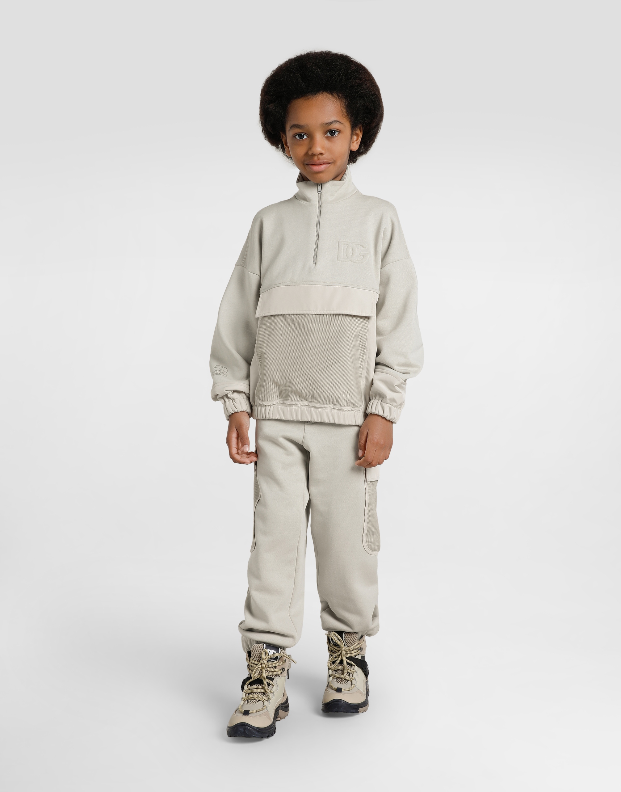 DG embossed logo fleece trousers