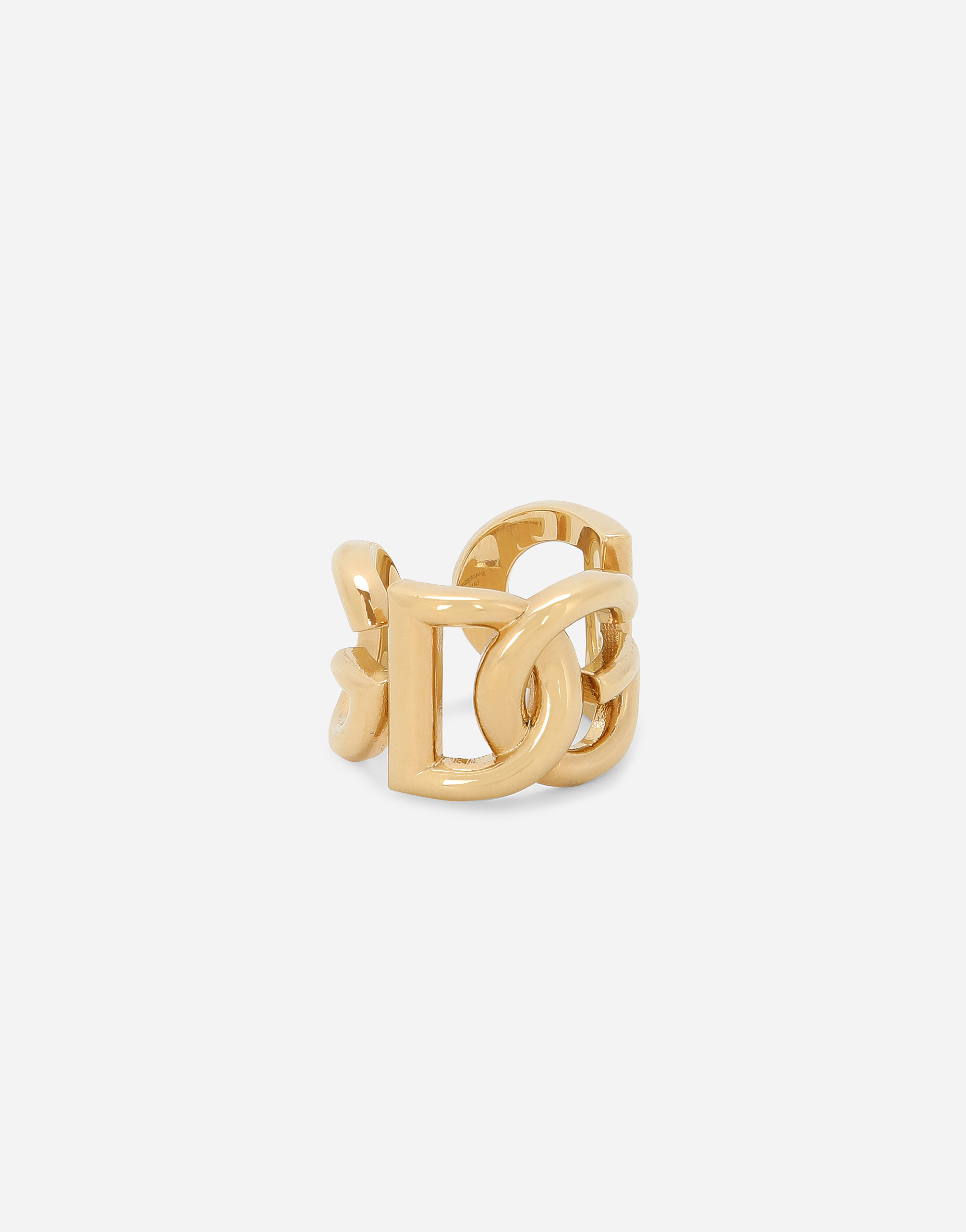 Shop Dolce & Gabbana Dg Logo Ring In Gold