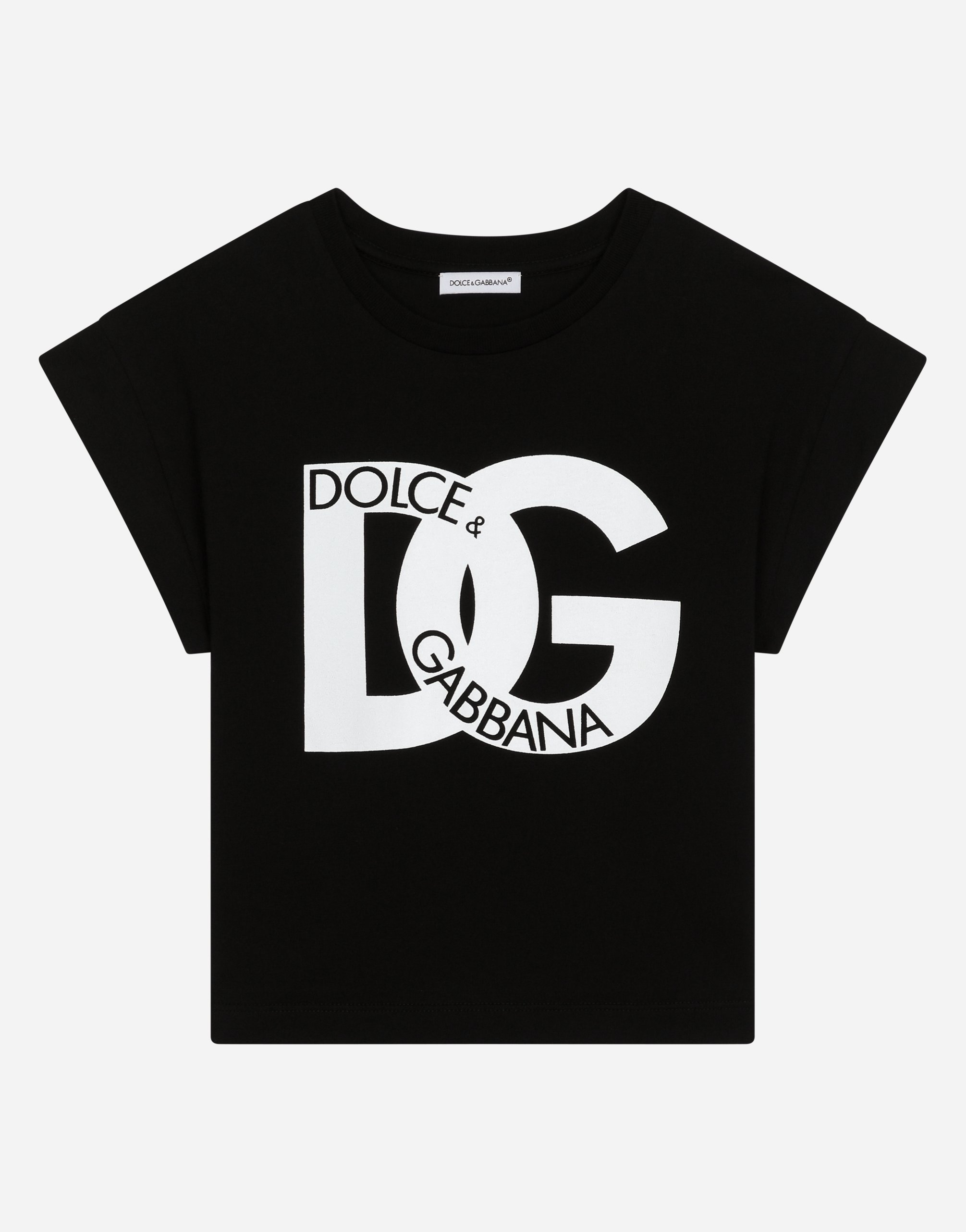 Jersey T-shirt with DG maxi-logo