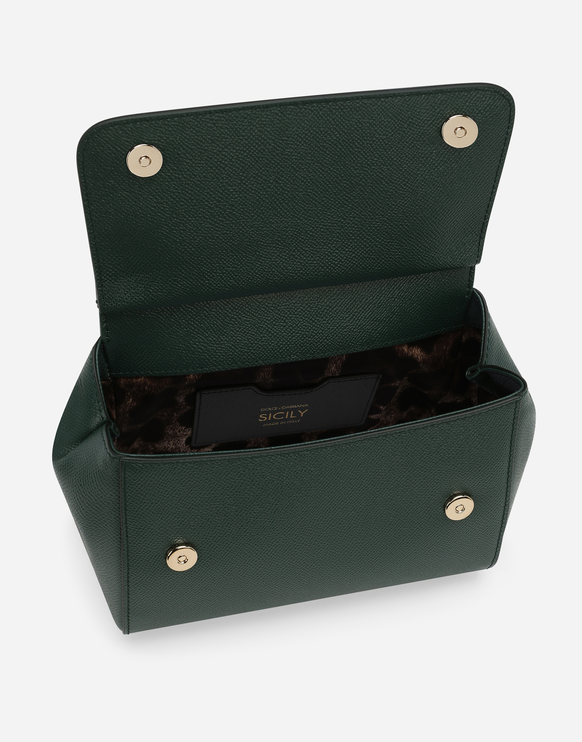 Dolce & Gabbana Medium Sicily Handbag In Green