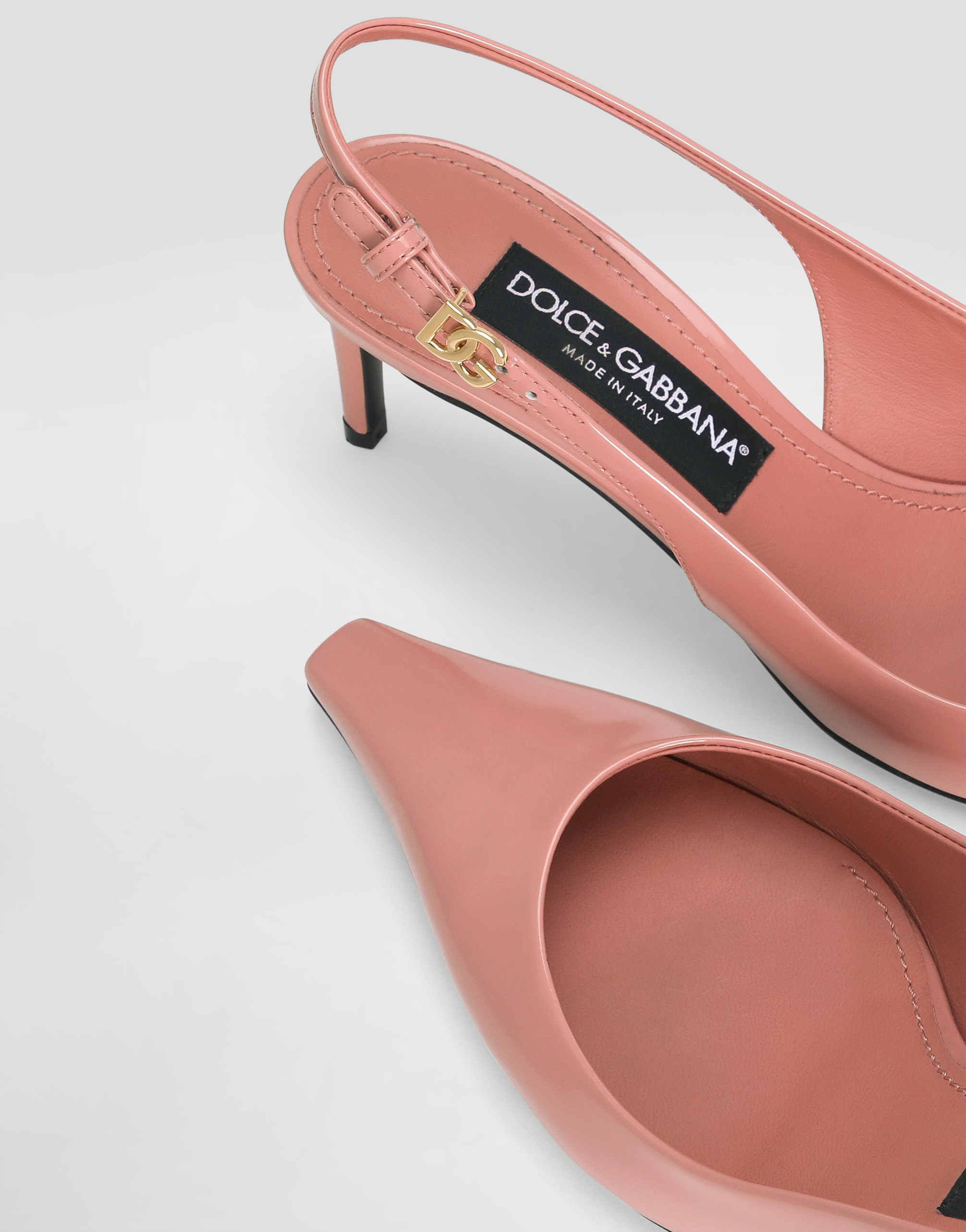 Dolce & Gabbana 70 Patent Leather Slingback Pumps