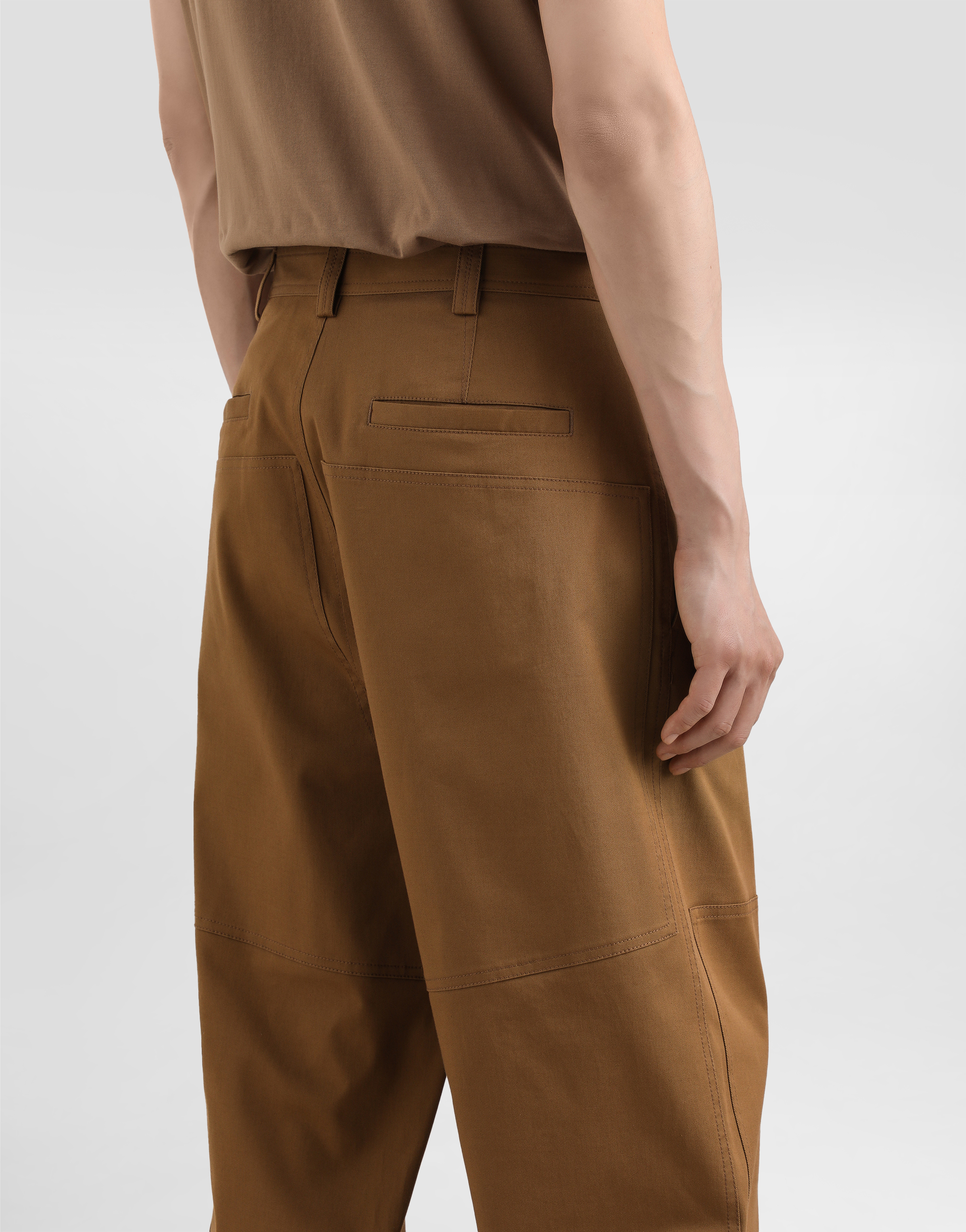 Dolce & Gabbana Cotton Cargo Pants With Tag In Brown