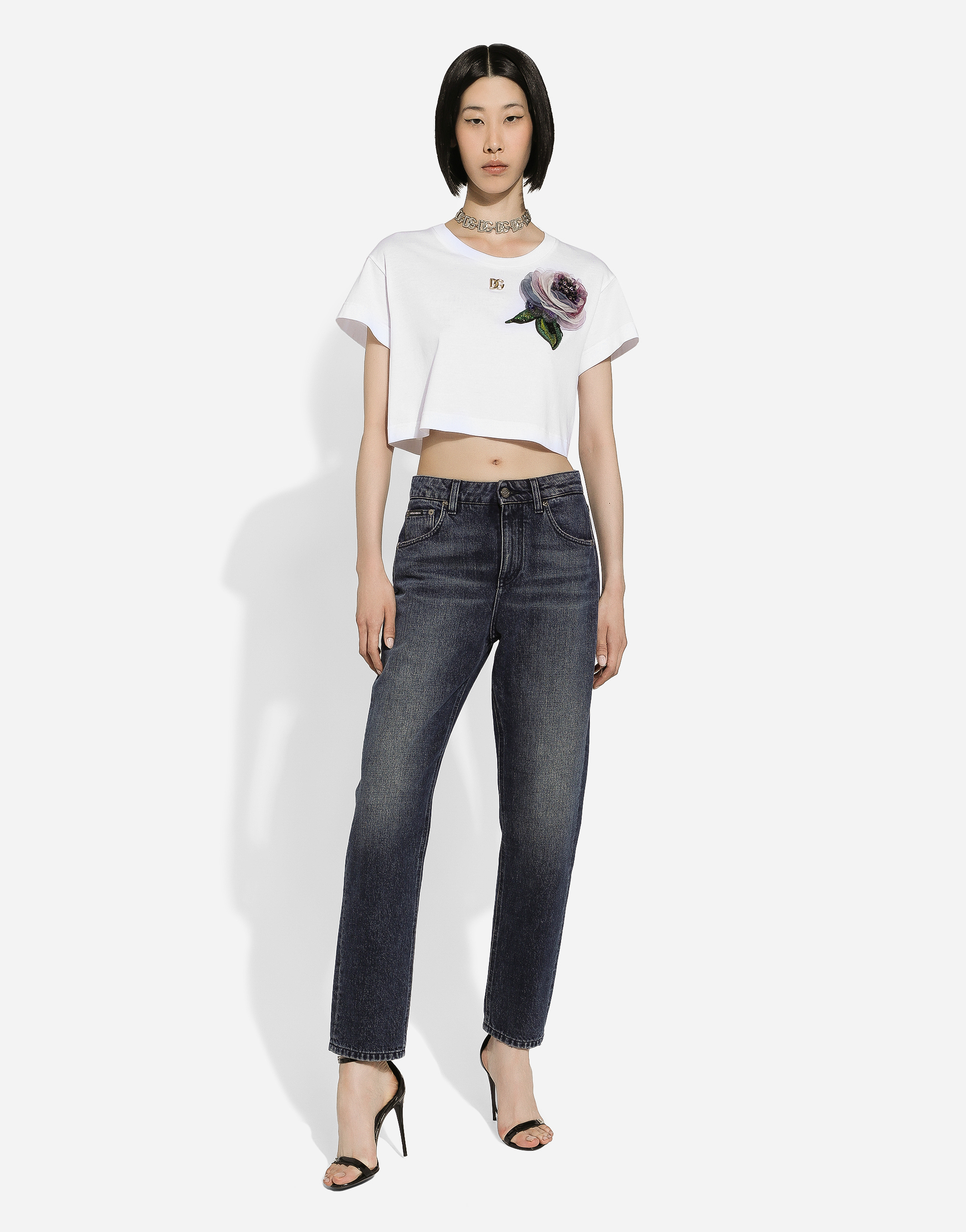 Shop Dolce & Gabbana Boyfriend Jeans In Blue