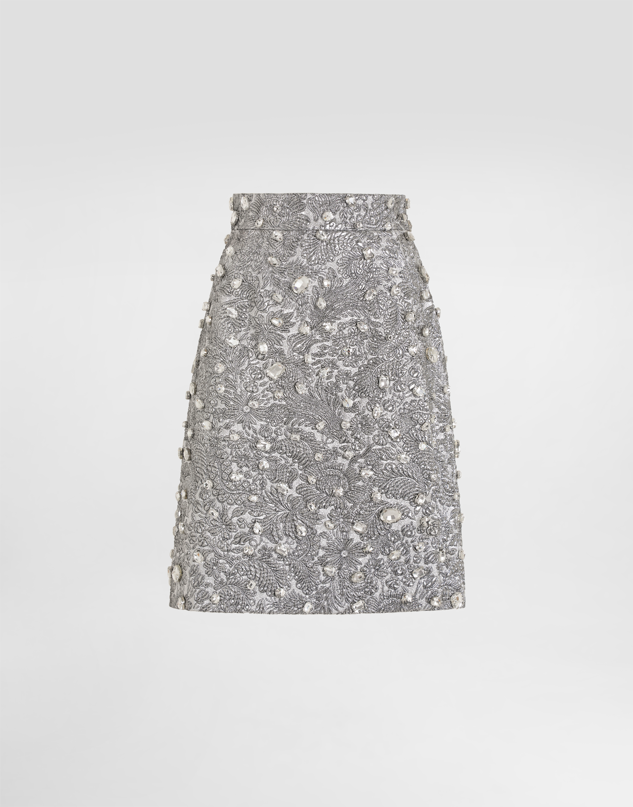 Dolce & Gabbana Crystal-embellished Midi Skirt In Multi