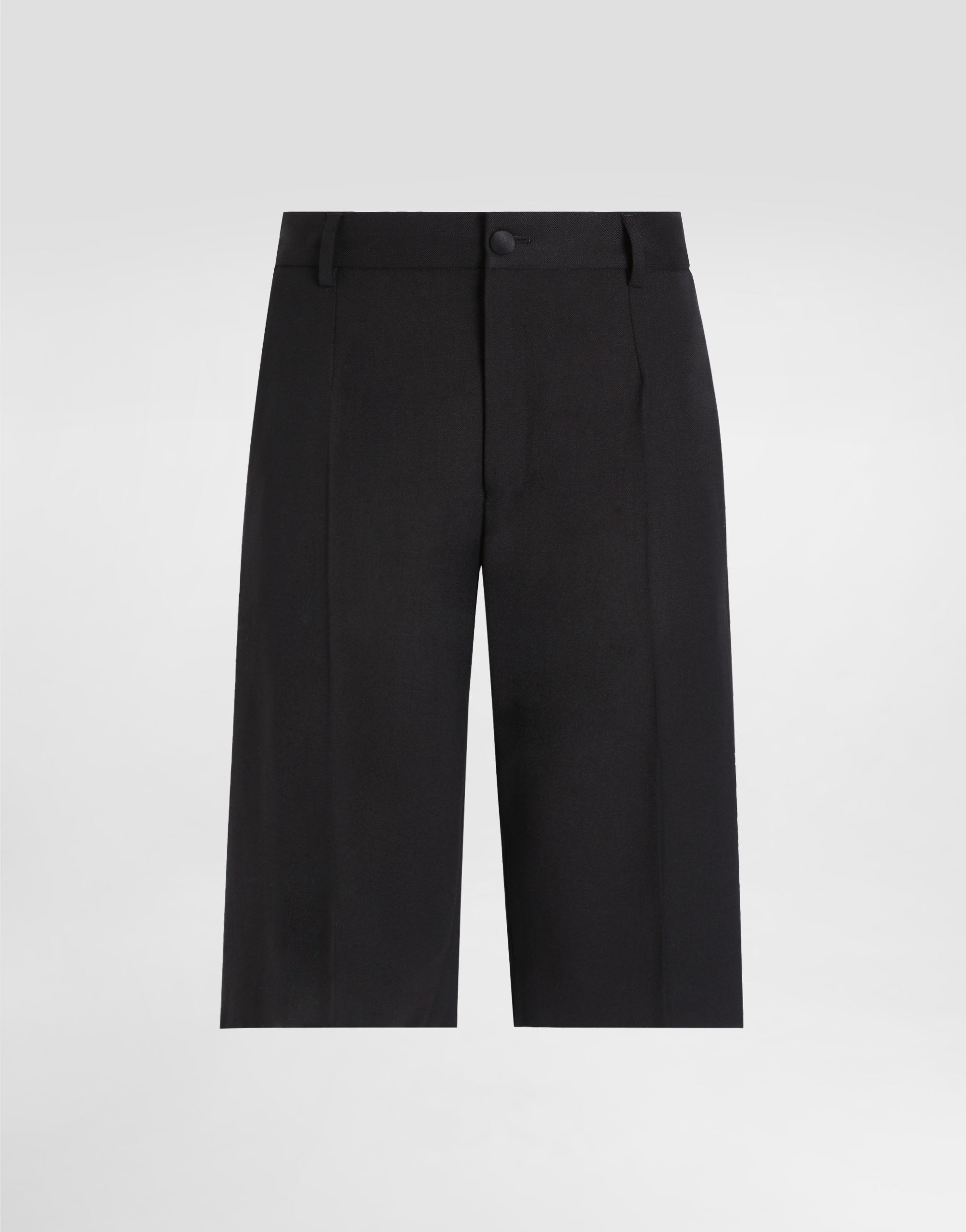 Dolce & Gabbana Wool Twill Shorts - Woman Pants And Shorts Black Wool 38