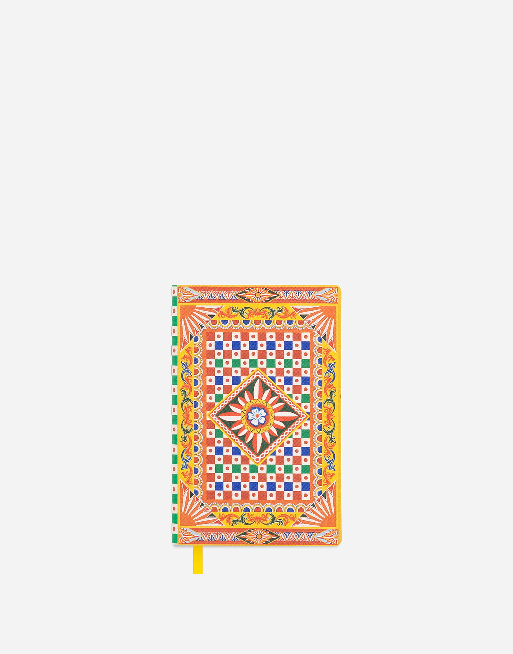 Dolce & Gabbana Small Ruled Notebook Textile Cover Multicolor Unisex Onesize In Multicolor