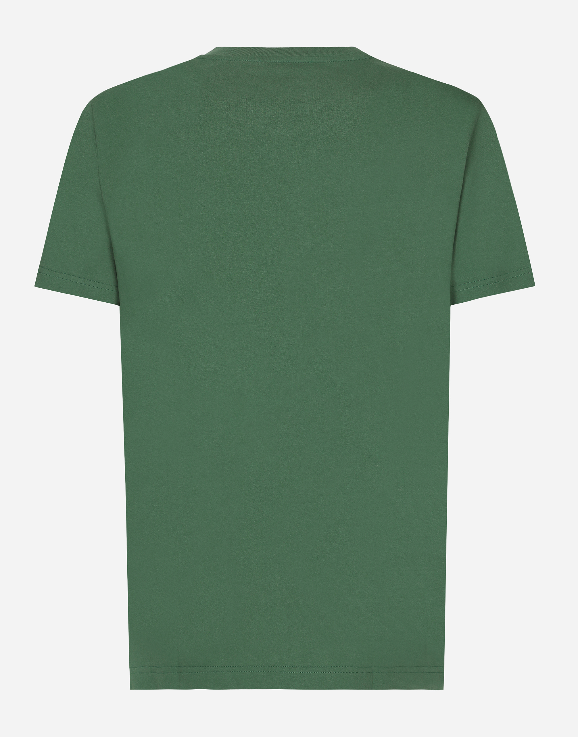 Dolce & Gabbana Cotton T-shirt With Logo Print In Multicolor