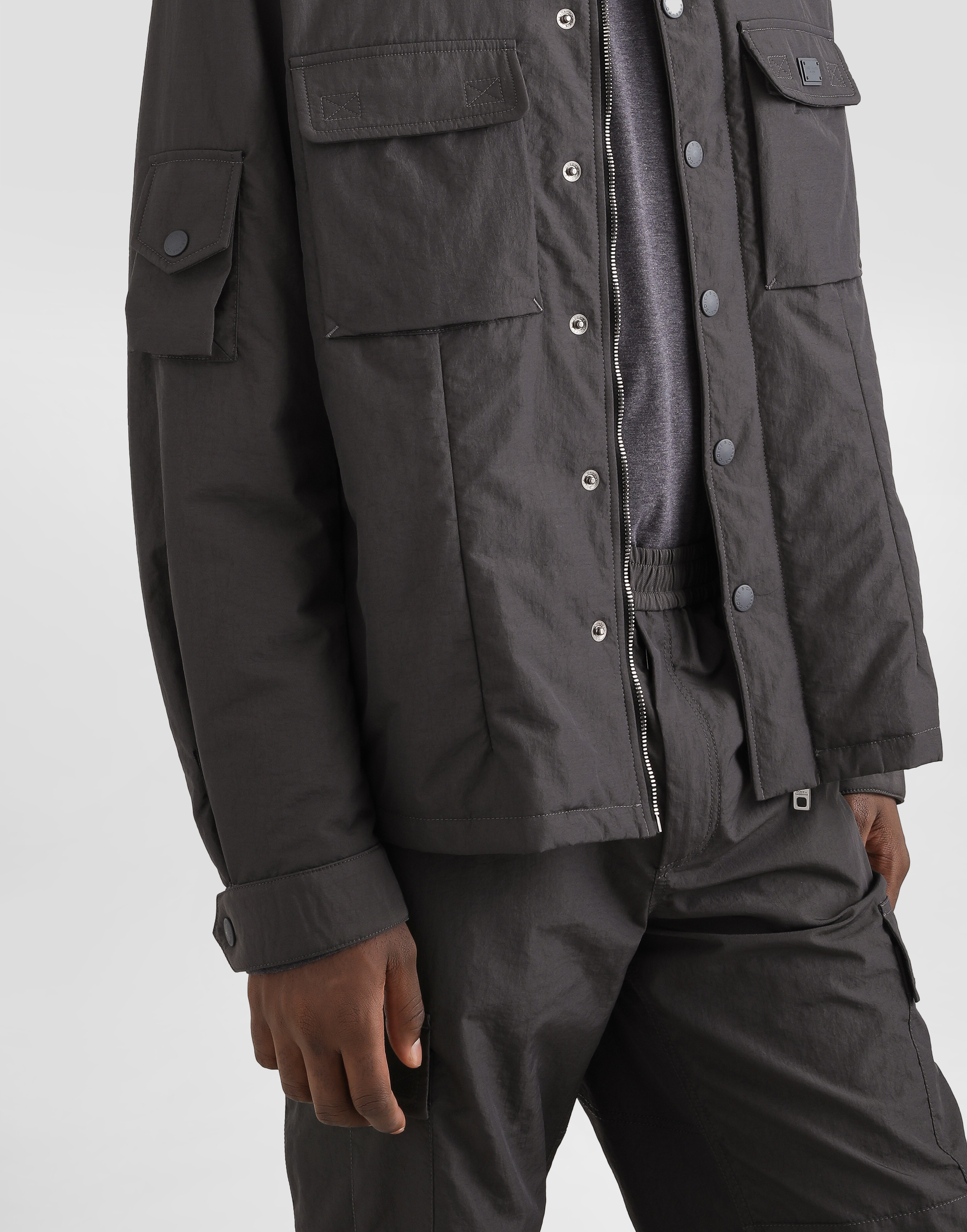 Dolce & Gabbana Technical Fabric Jacket With Tag In Grey