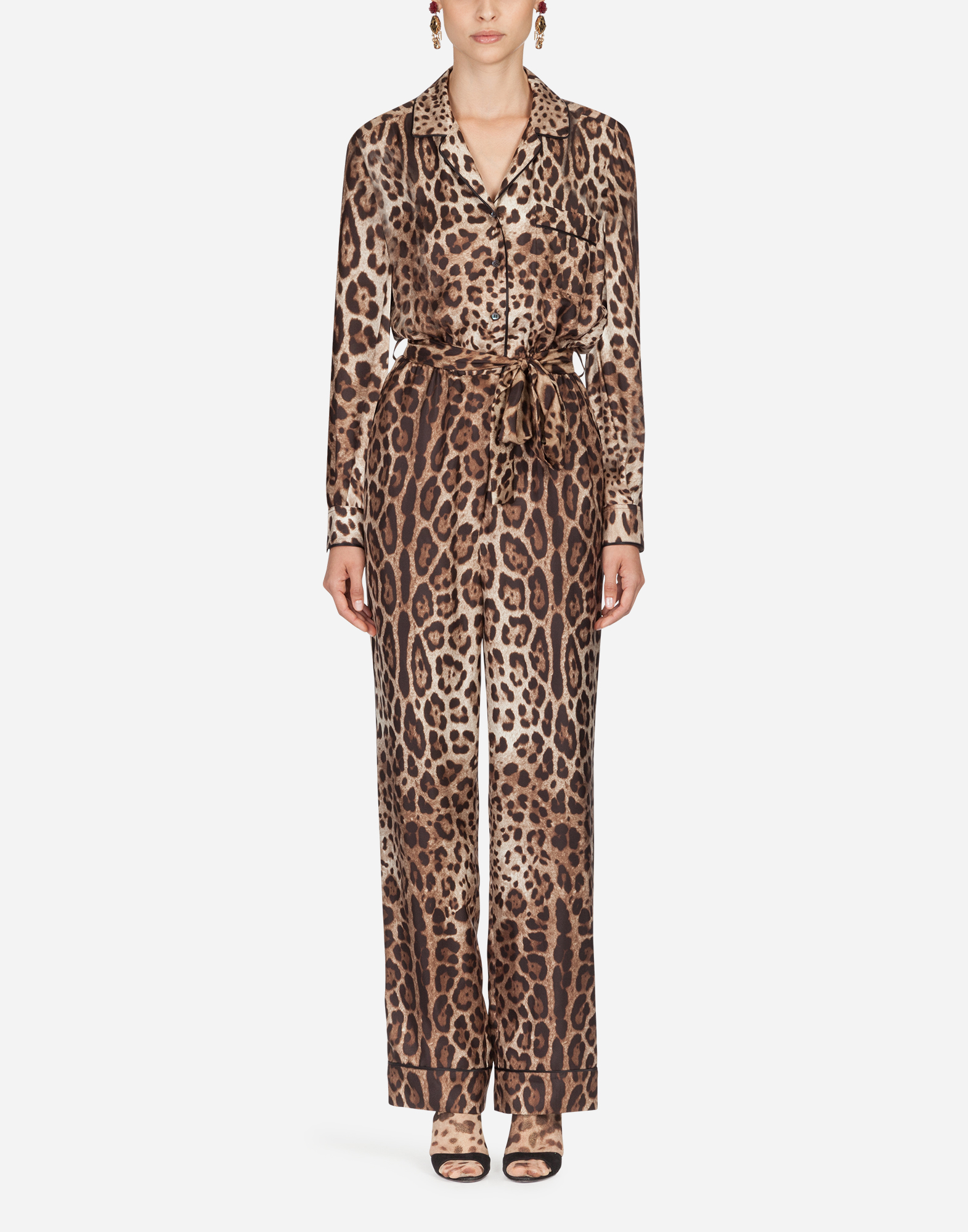 オールインワン・サロペット Dolce & Gabbana Multicolor Cotton Dress Dolce & Gabbana Multicolor Long Dress With All-over Floral