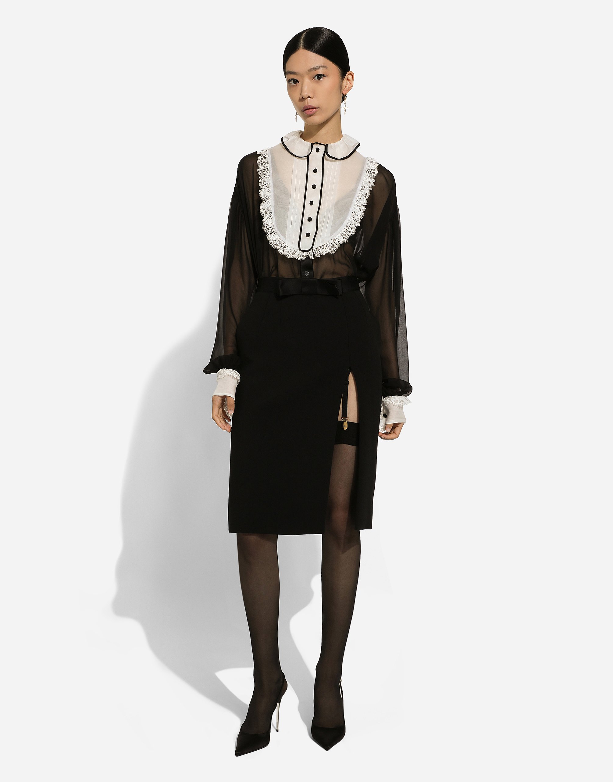 Dolce & Gabbana Long Sleeve Shirt In ブラック