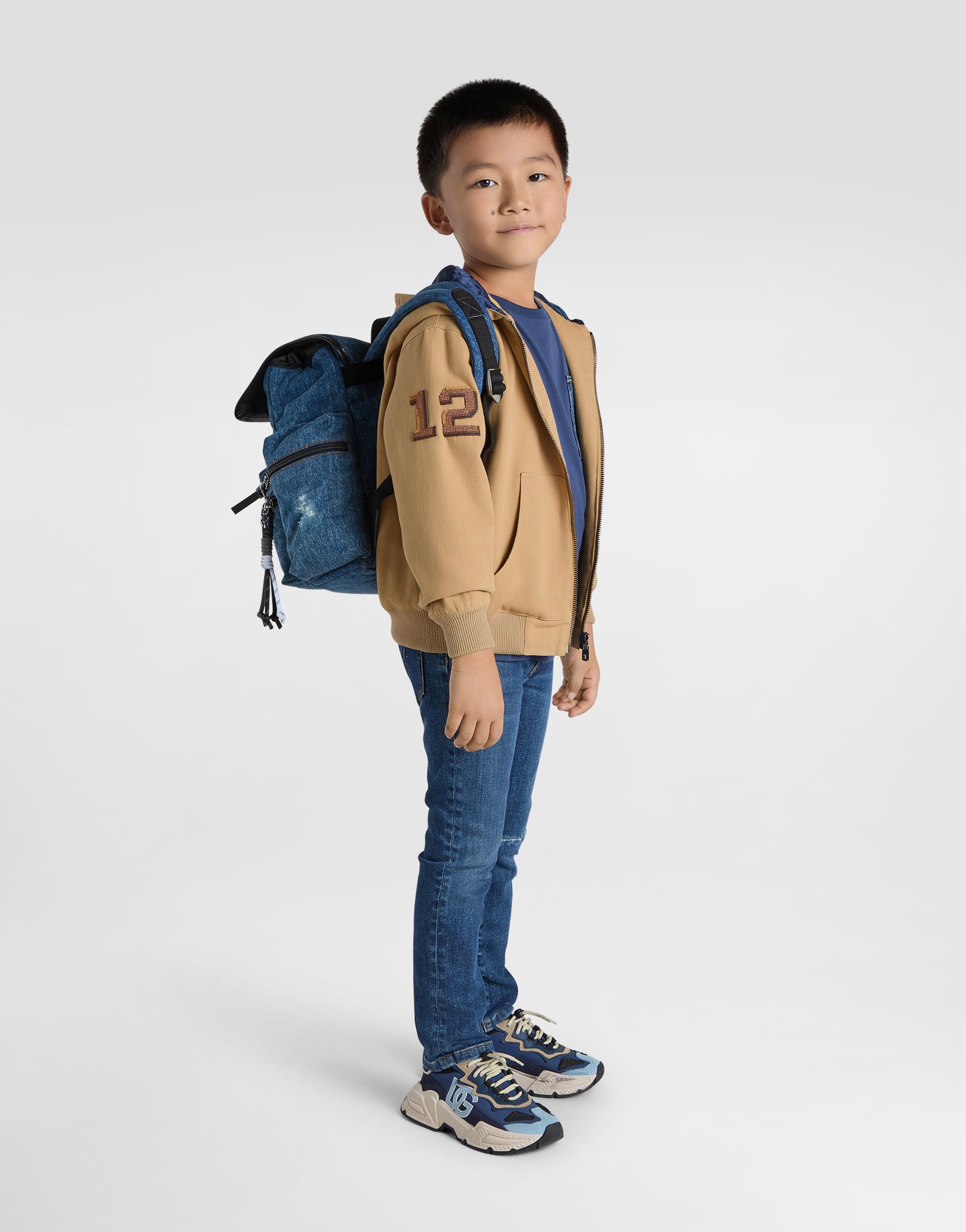5-pocket denim jeans with DG logo